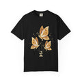 Autumn Leaf Trio T-Shirt | Vintage Garment-Dyed Fall Graphic Tee by Printify