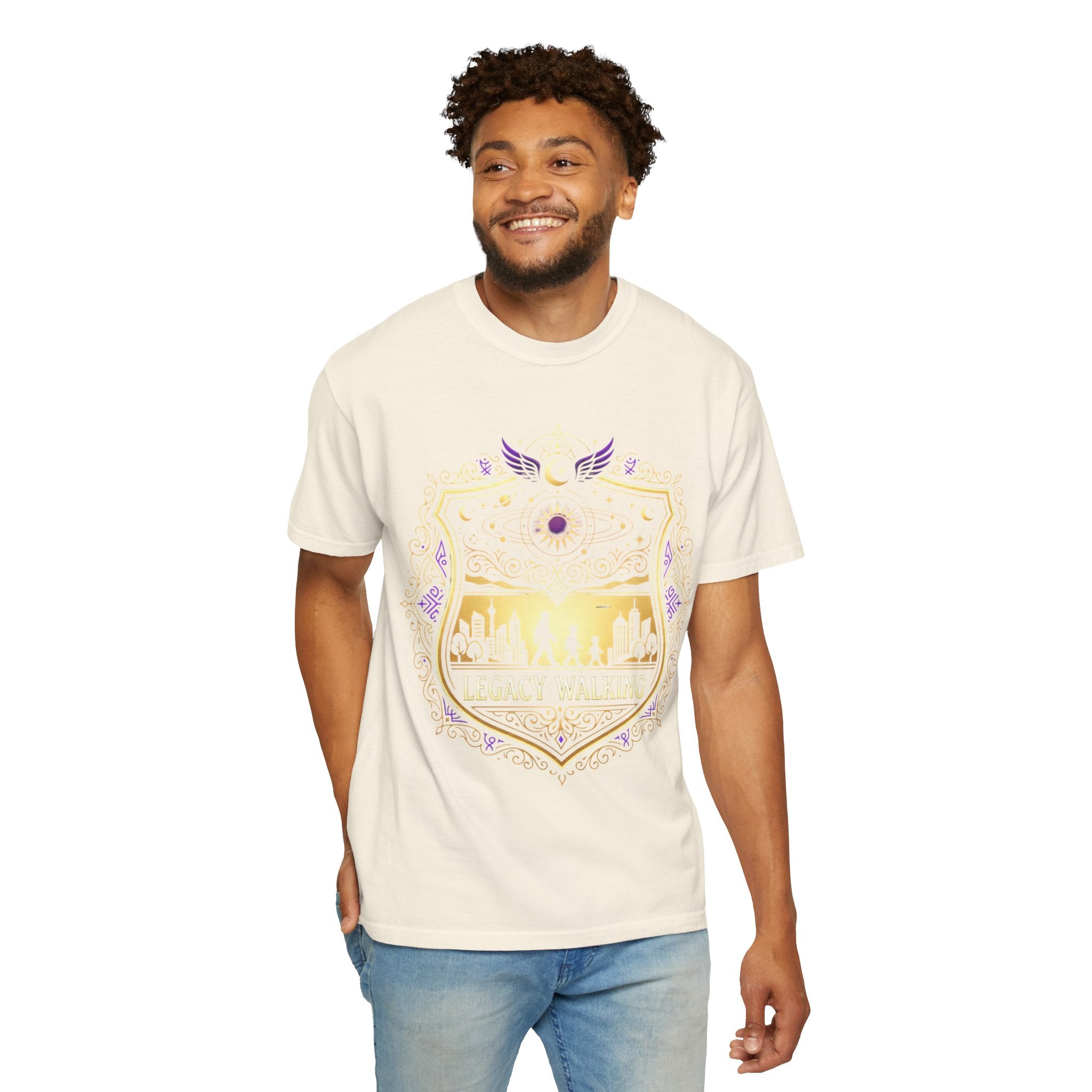 PRB Sci-Fi Adventure Graphic Tee | Futuristic Forest Print Unisex T-Shirt by Printify