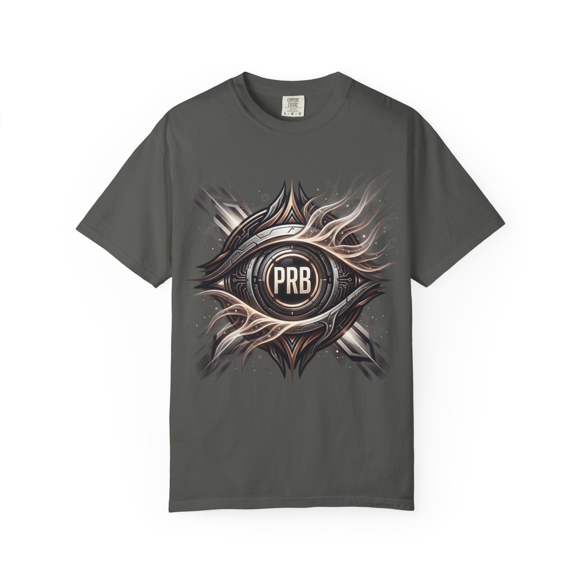Printify PRB Clairvoyant Engine 4K Abstract Eye Emblem T-Shirt | PRB Center Medallion Graphic - T-Shirt
