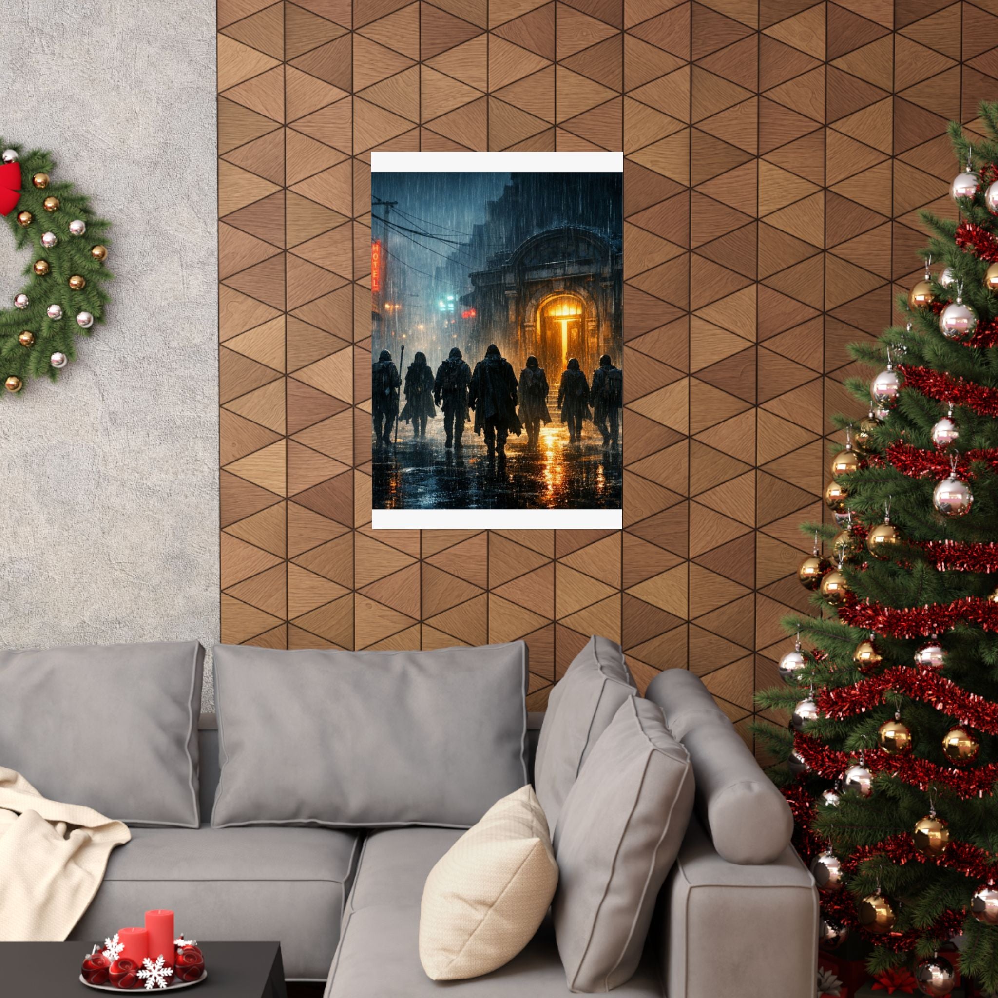 Power Runs Black PRB The Starbound Seven Matte Vertical Posters by Printify