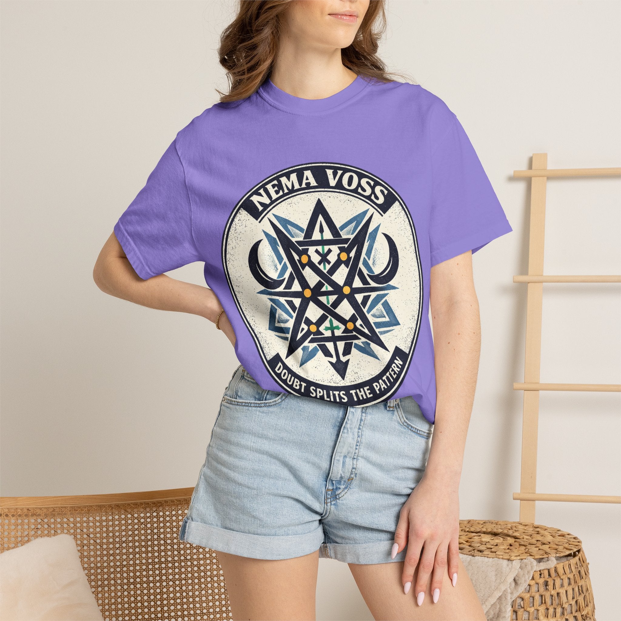 Power Runs Black PRB Nema Voss 'Doubt Splits the Pattern' Graphic T-Shirt by Power Runs Black
