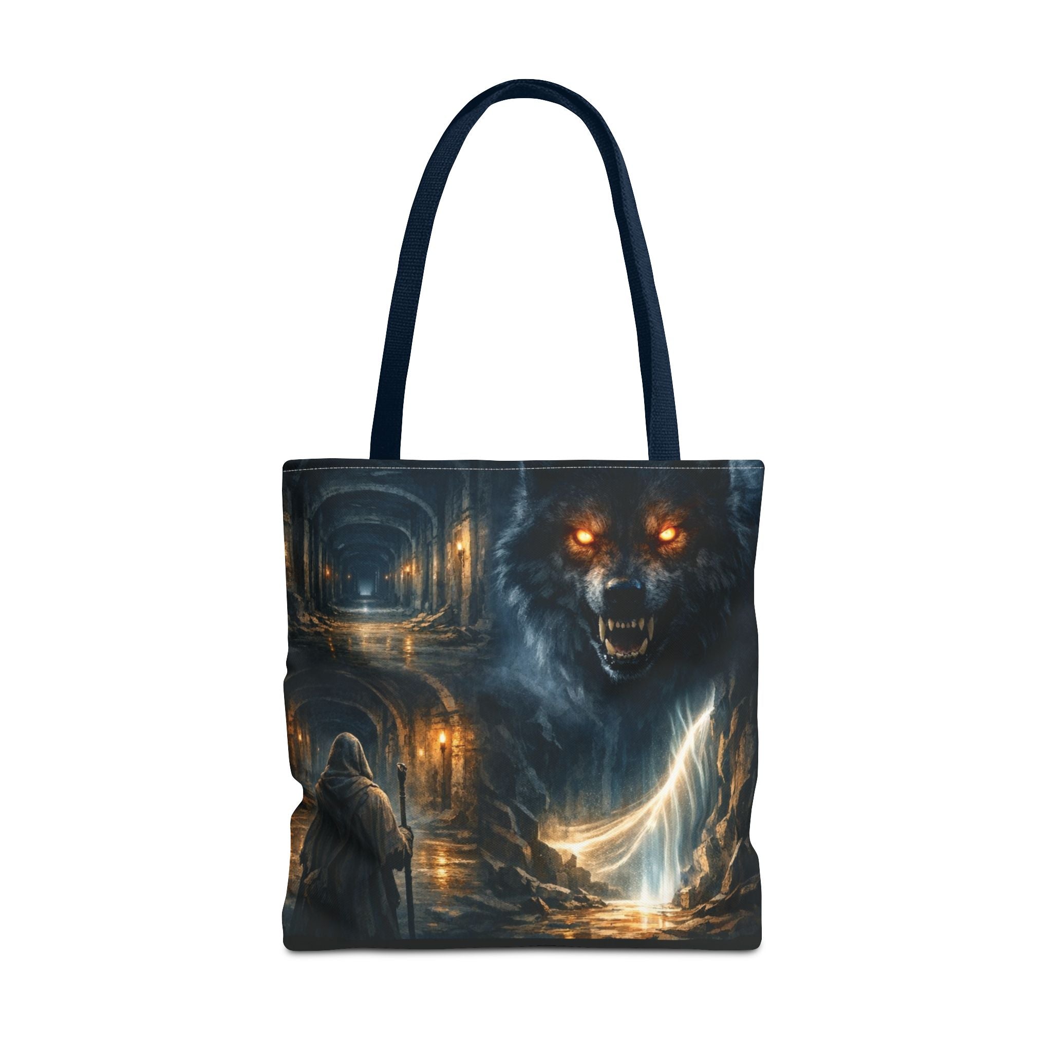 PRB The Echo Hounds Illustration Tote Bag | Gothic Horror Artwork by Printify