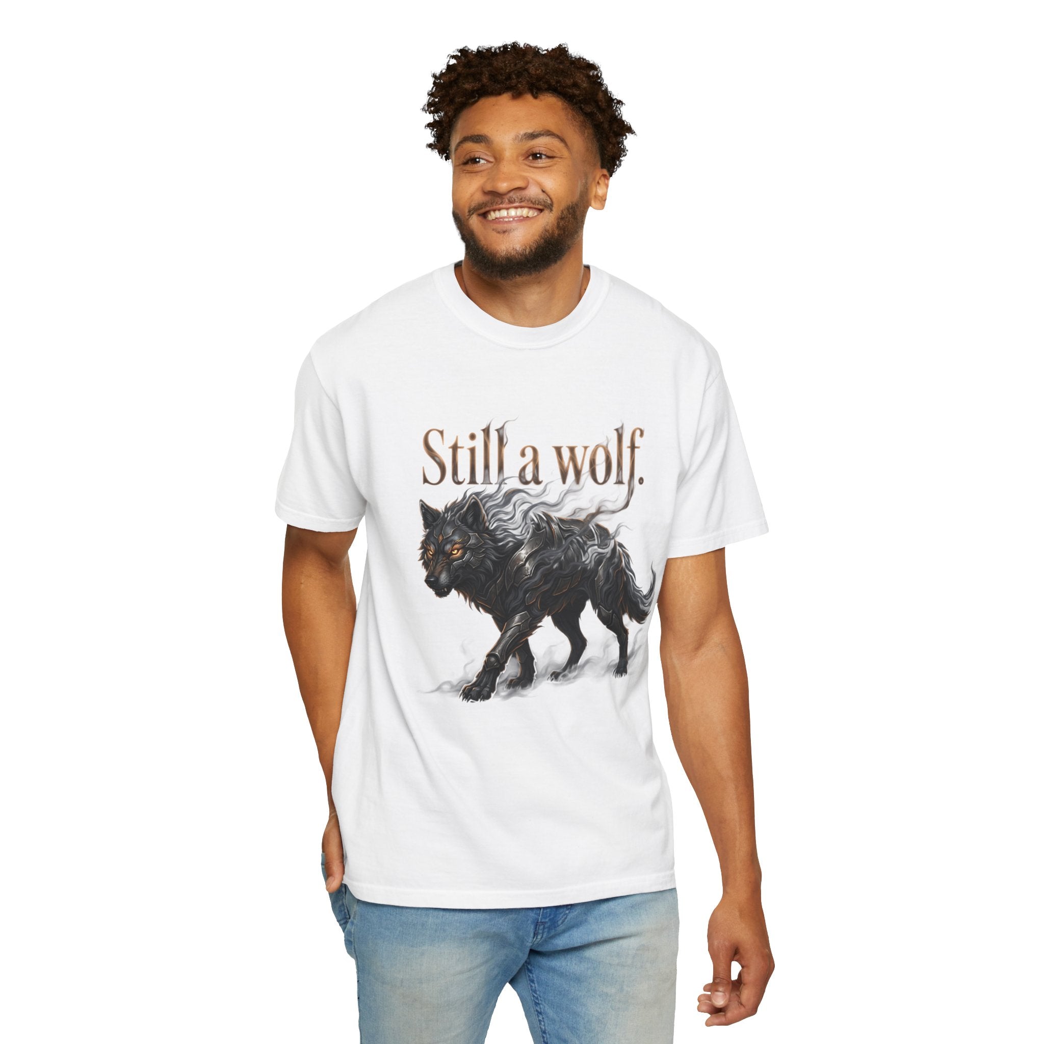 PRB Still a Wolf T-Shirt — Dark Wolf Graphic Tee by Printify