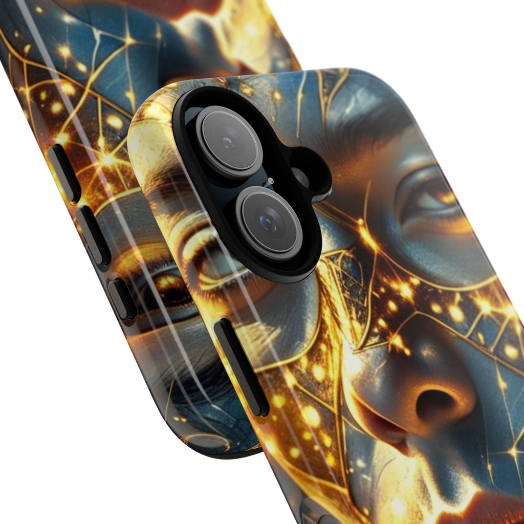 PRB Galactic Portrait Tough Case | Cosmic Face Phone Case, Starry Nebula Design by Printify