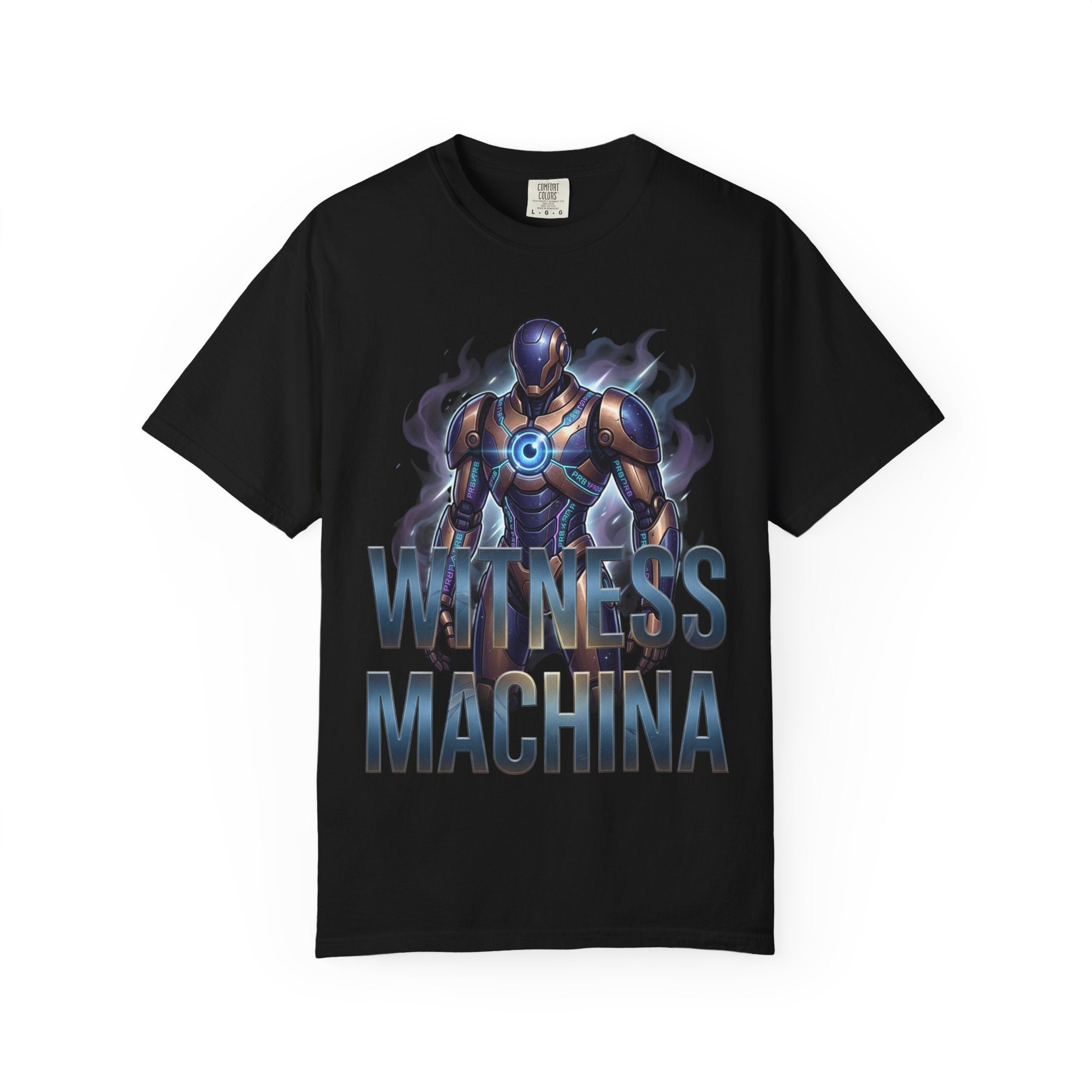 Printify PRB Witness Machina Robot Art T-shirt | Sci-Fi Cyborg Graphic Tee - T-Shirt