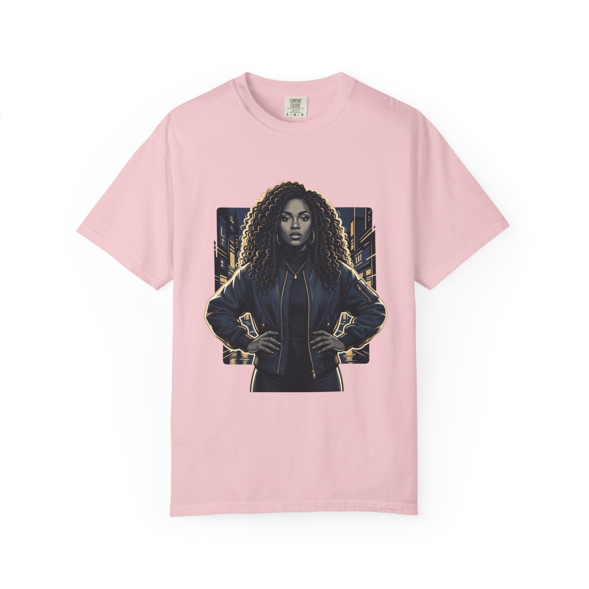 Pretty Rich Bitch The Collection by PRB T-Shirt — Bold Graphic Tee with Empowered Woman Portrait by Power Runs Black