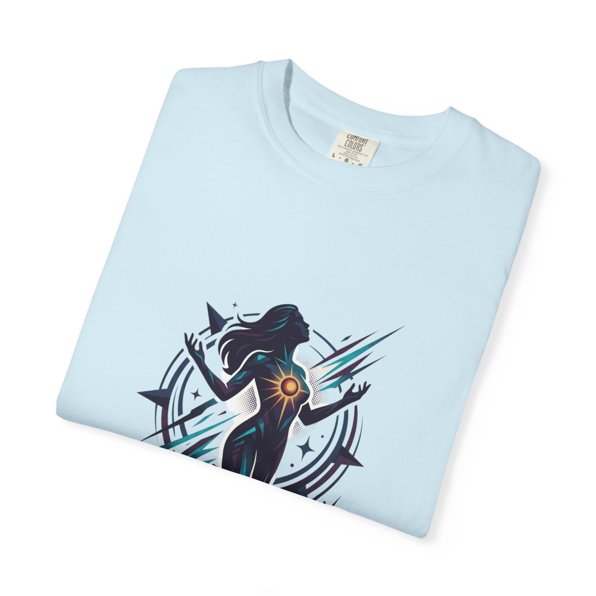 Power Runs Black PRB Ascension Graphic T-Shirt — Cosmic Silhouette Tee by Power Runs Black