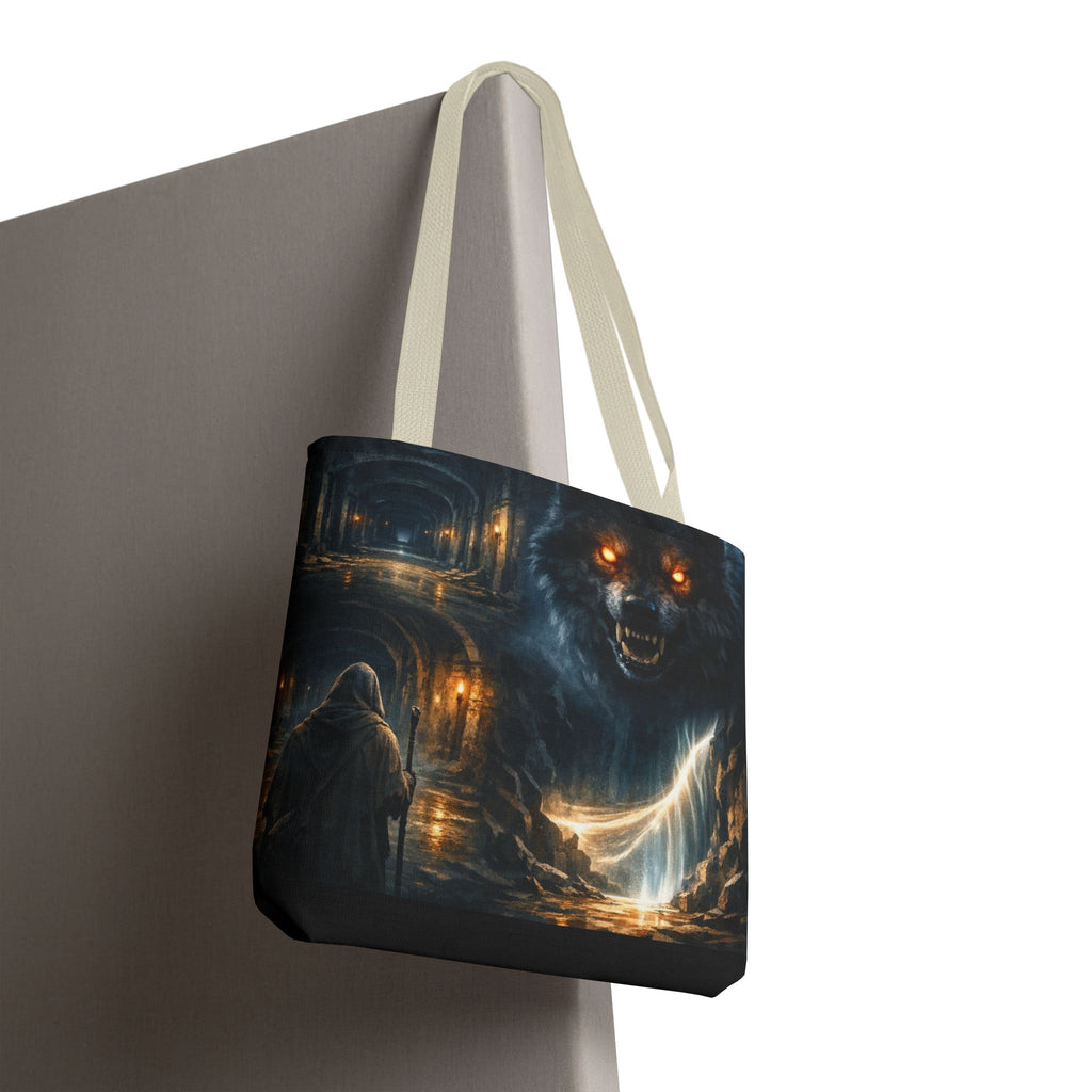 PRB The Echo Hounds Illustration Tote Bag | Gothic Horror Artwork by Printify
