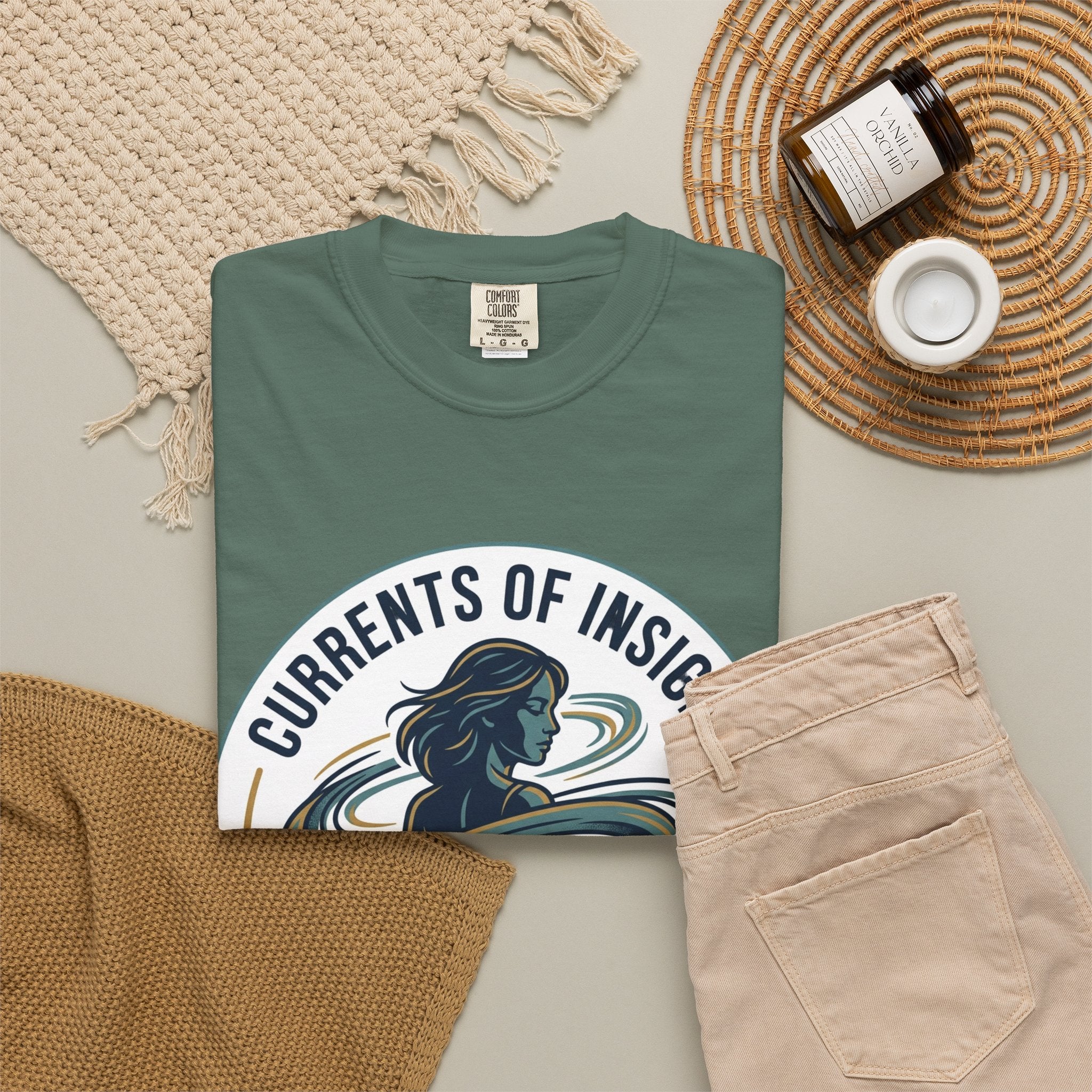 Power Runs Black Currents of Insight T-Shirt — 'Astra: Every thought leaves a trail' Graphic Tee by Power Runs Black