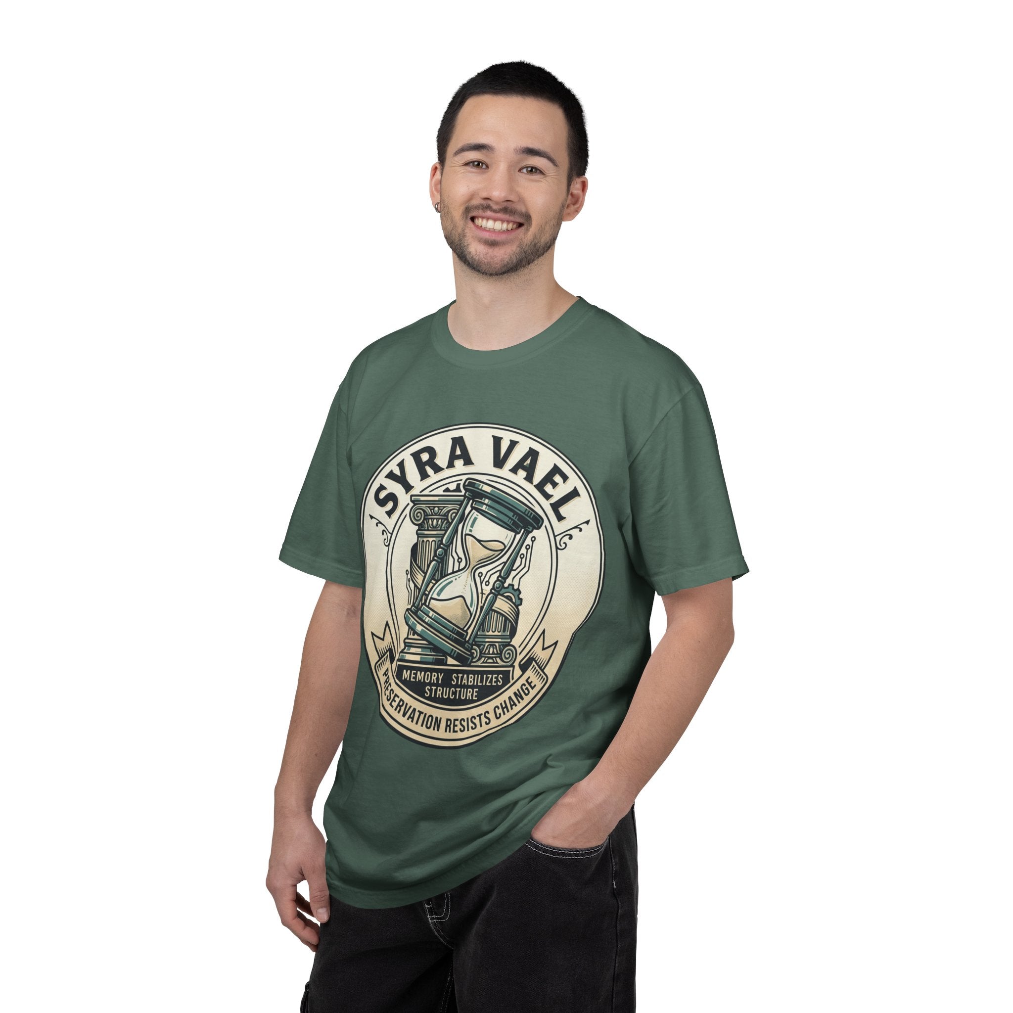 Power Runs Black PRB Syra Vael Hourglass Emblem T-Shirt by Printify