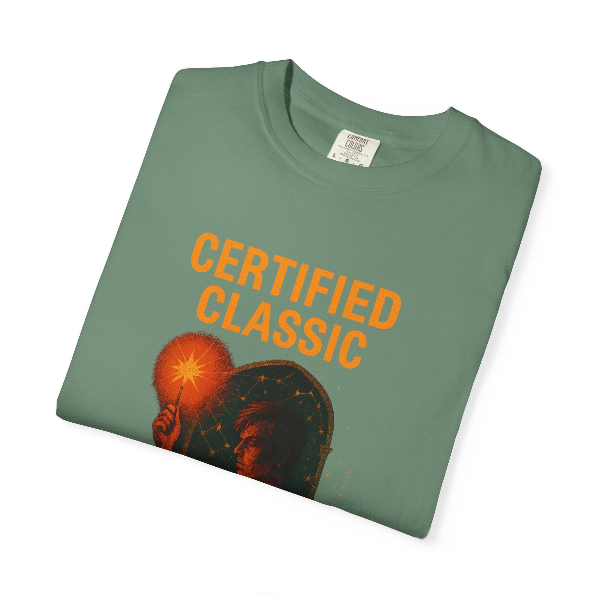 PRB Certified Classic head silhouette holding light bulb T-shirt | vintage inspired graphic tee by Power Runs Black