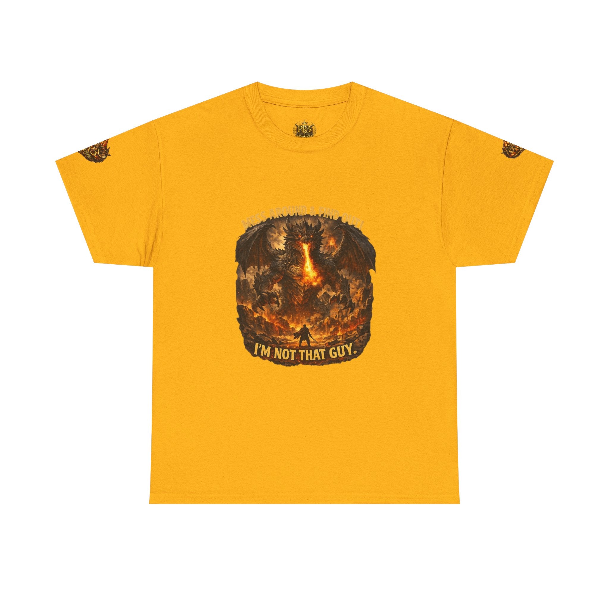 PRB Demonic Warrior Illustration Tee | "I'm Not That Guy" Graphic Shirt by Power Runs Black
