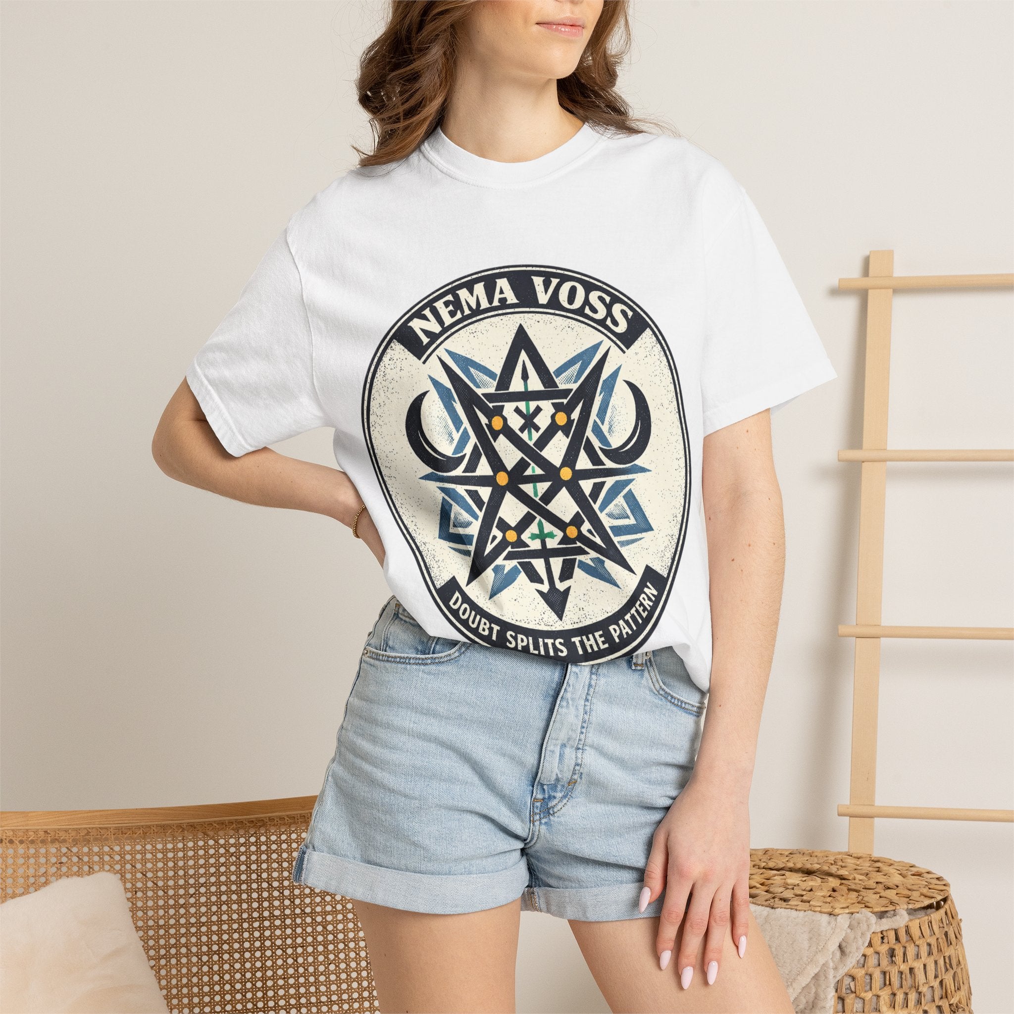 Power Runs Black PRB Nema Voss 'Doubt Splits the Pattern' Graphic T-Shirt by Power Runs Black