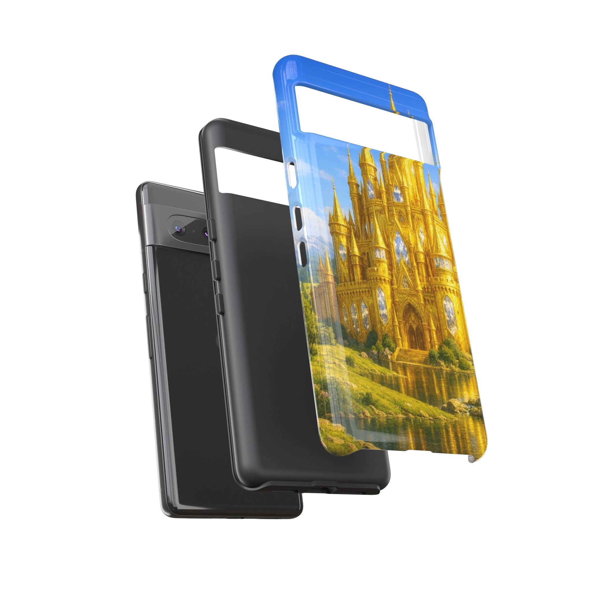 PRB Golden Castle iPhone Case | Fantasy Palace Phone Case by Power Runs Black