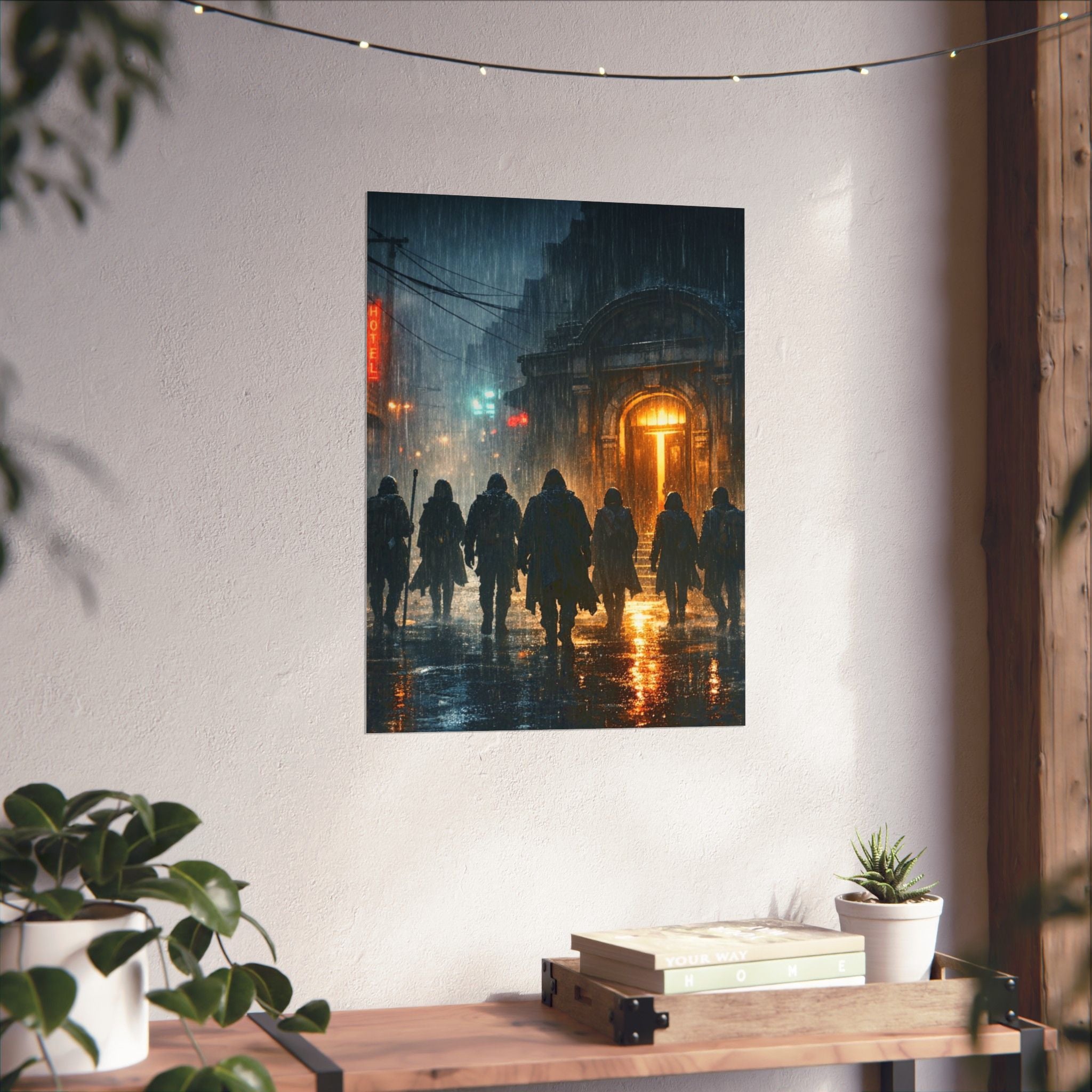 Power Runs Black PRB The Starbound Seven Matte Vertical Posters by Printify