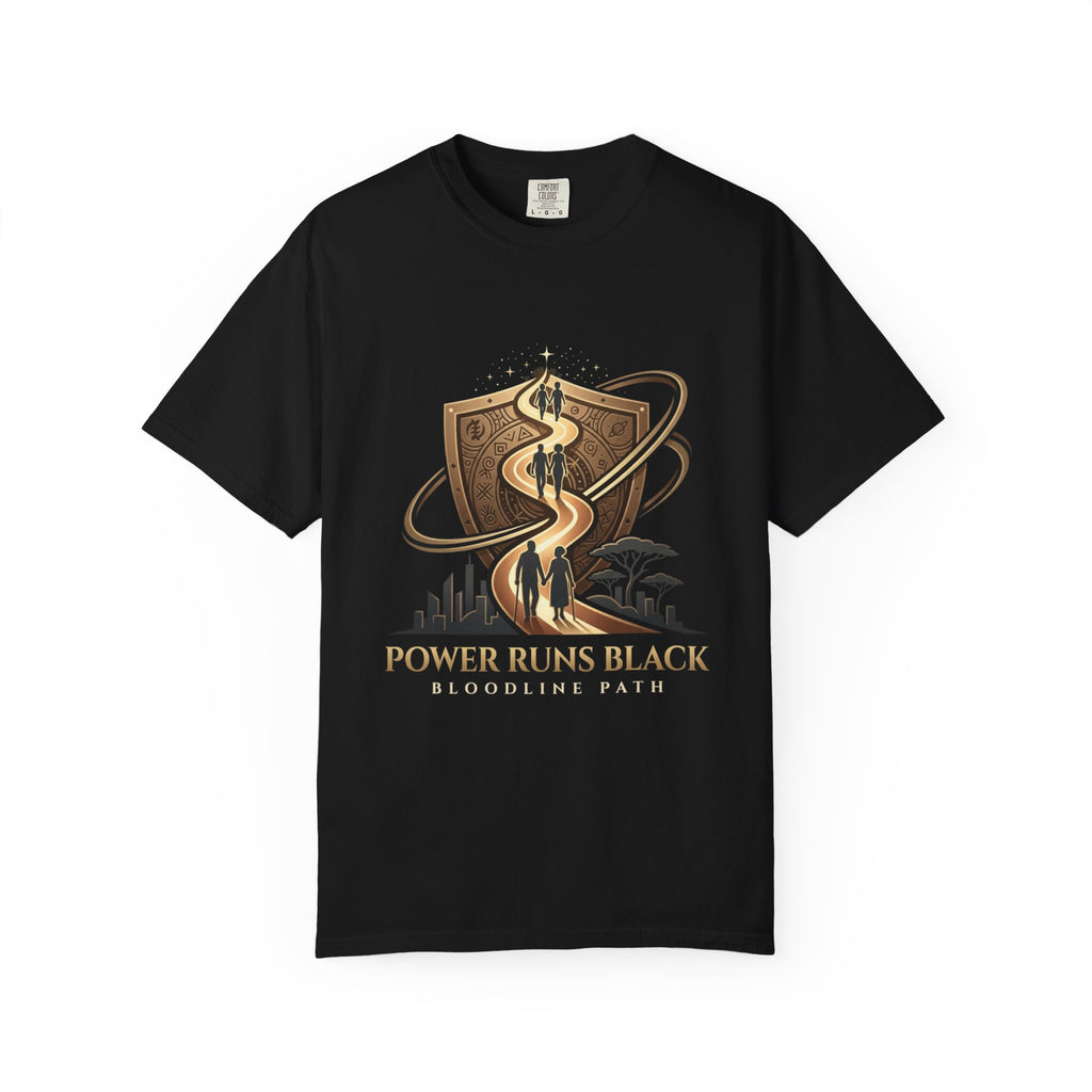 PRB Shield City Skyline Graphic T-Shirt | Serpent Emblem Streetwear Tee by Printify