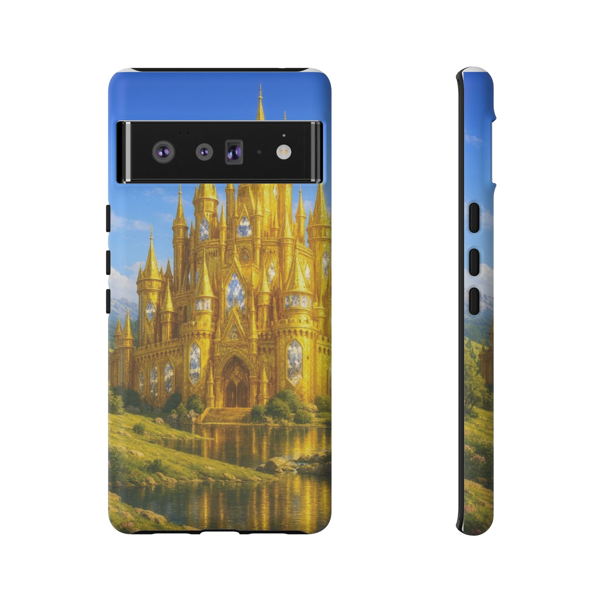 PRB Golden Castle iPhone Case | Fantasy Palace Phone Case by Power Runs Black