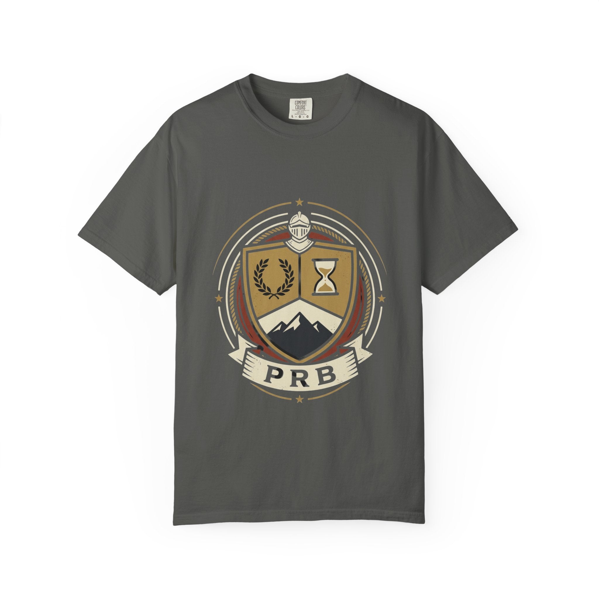 Adventure Crest Emblem T-Shirt | Vintage Mountain Badge Graphic Tee by Printify