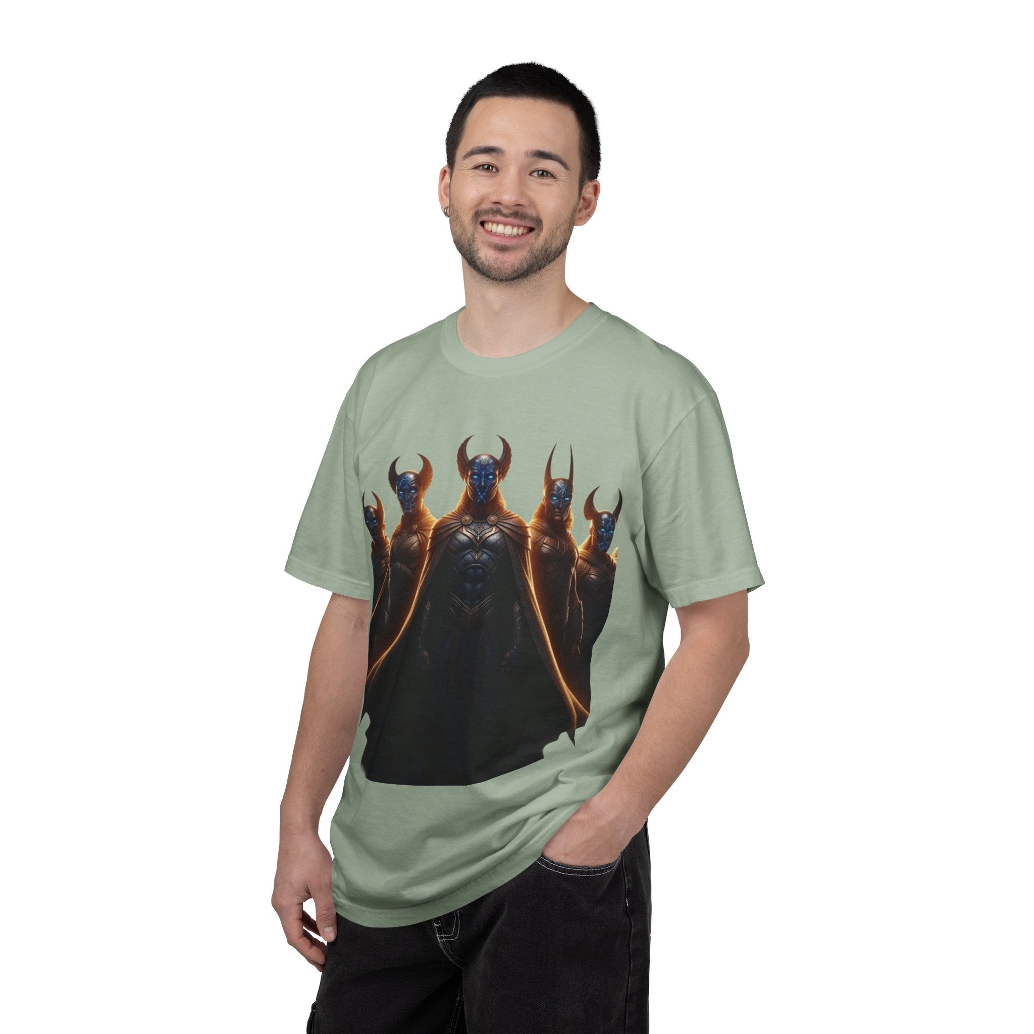Power Runs Black PRB Dark Legion Graphic T-Shirt — Horned Warriors Fantasy Tee by Power Runs Black