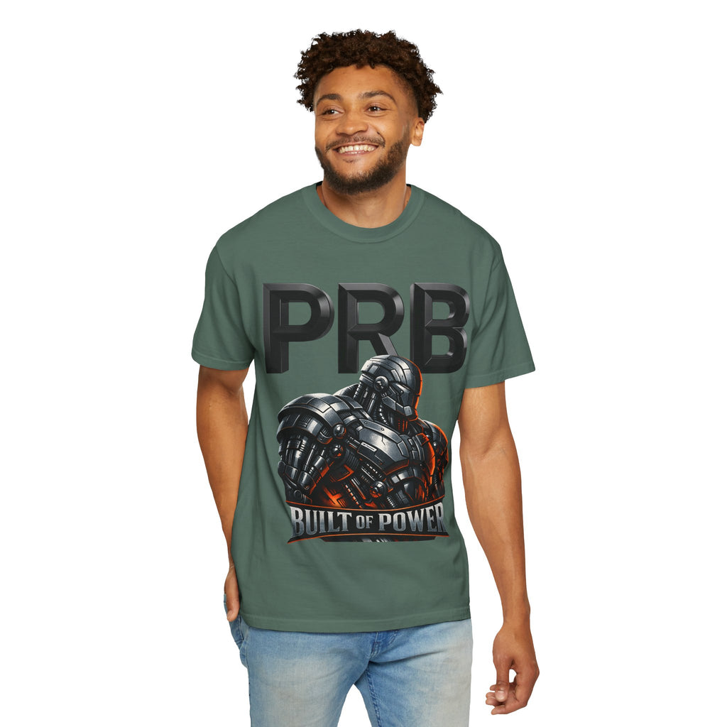Built of Power PRB T-Shirt — Robotic Armor Graphic Tee by Printify