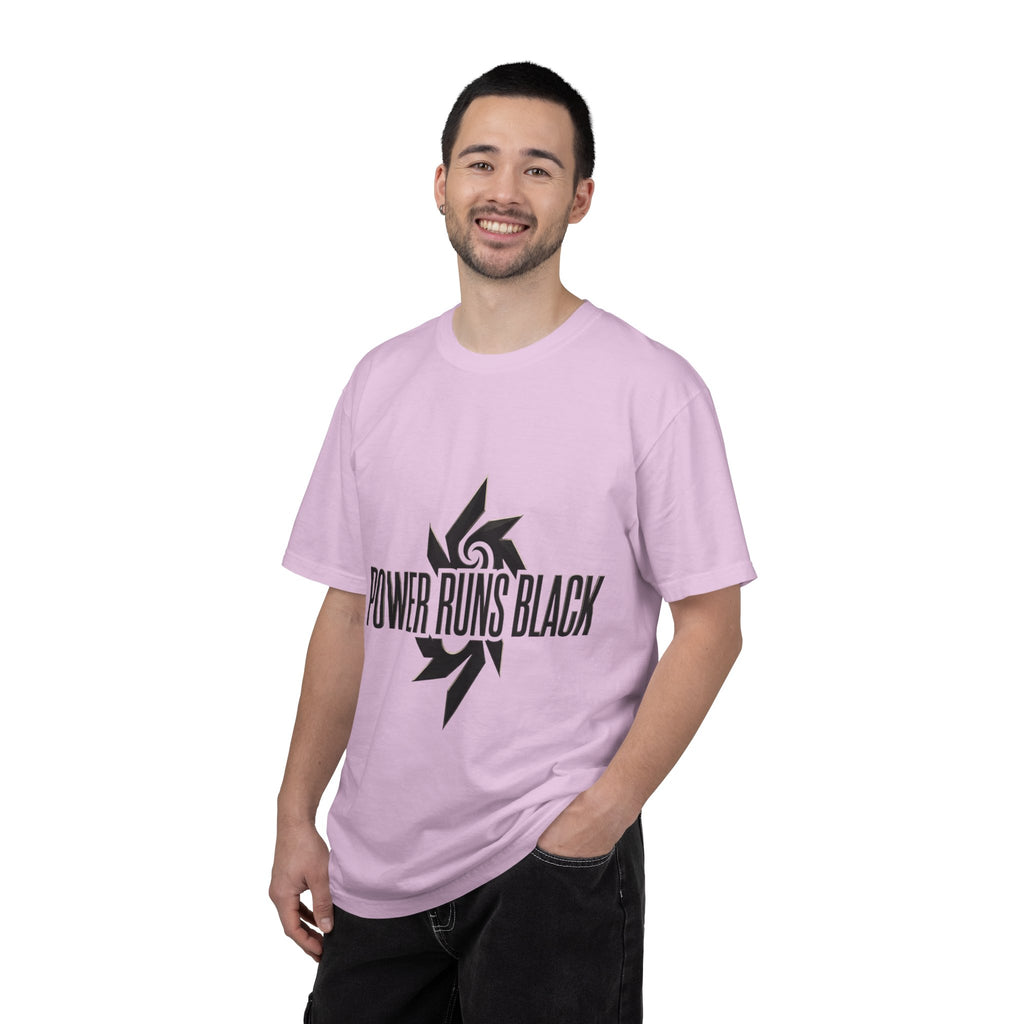 Power Runs Black PRB "Wear The Code" Mystic Shield T-Shirt — Geometric Sigil Graphic Tee by Printify