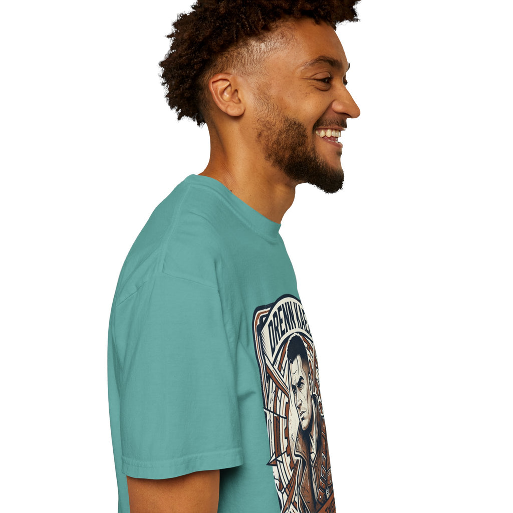 Power Runs Black PRB Drenn Kael Portrait T-Shirt — "Rebellion Twists the Axis" Graphic Tee by Printify