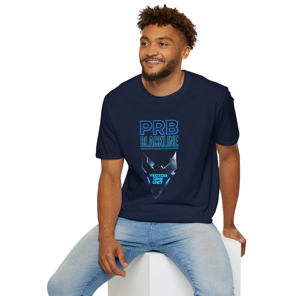 PRB Blackline Vector Ops T-Shirt by Power Runs Black