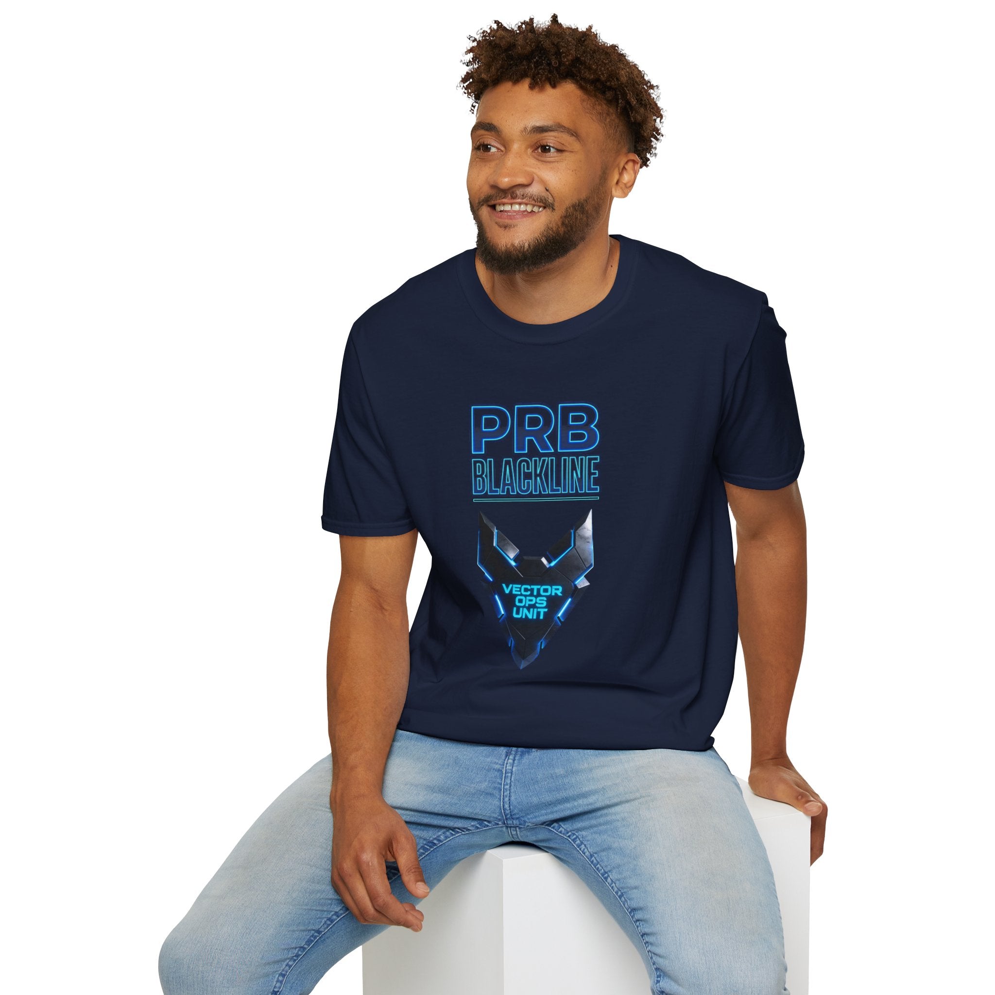 PRB Blackline Vector Ops T-Shirt by Power Runs Black