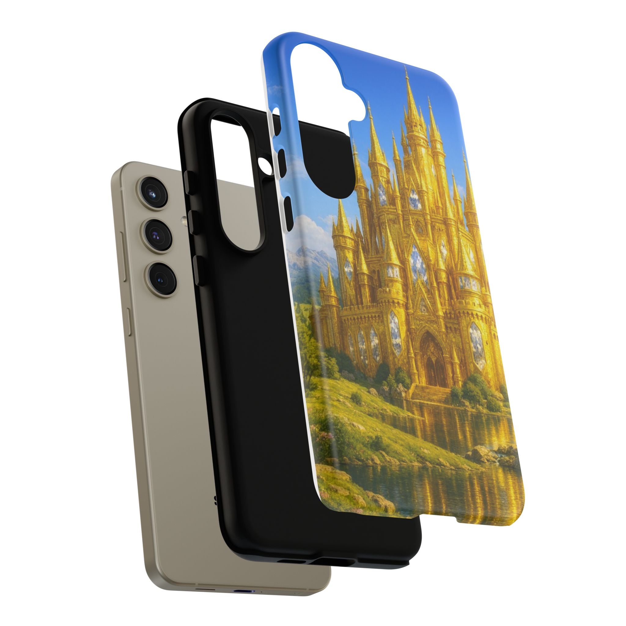 PRB Golden Castle iPhone Case | Fantasy Palace Phone Case by Power Runs Black