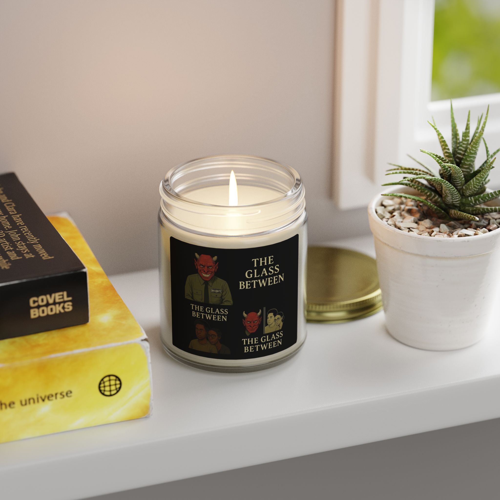 PRB The Glass Between Scented Candle — Coconut Apricot Wax (4oz/9oz) by Power Runs Black