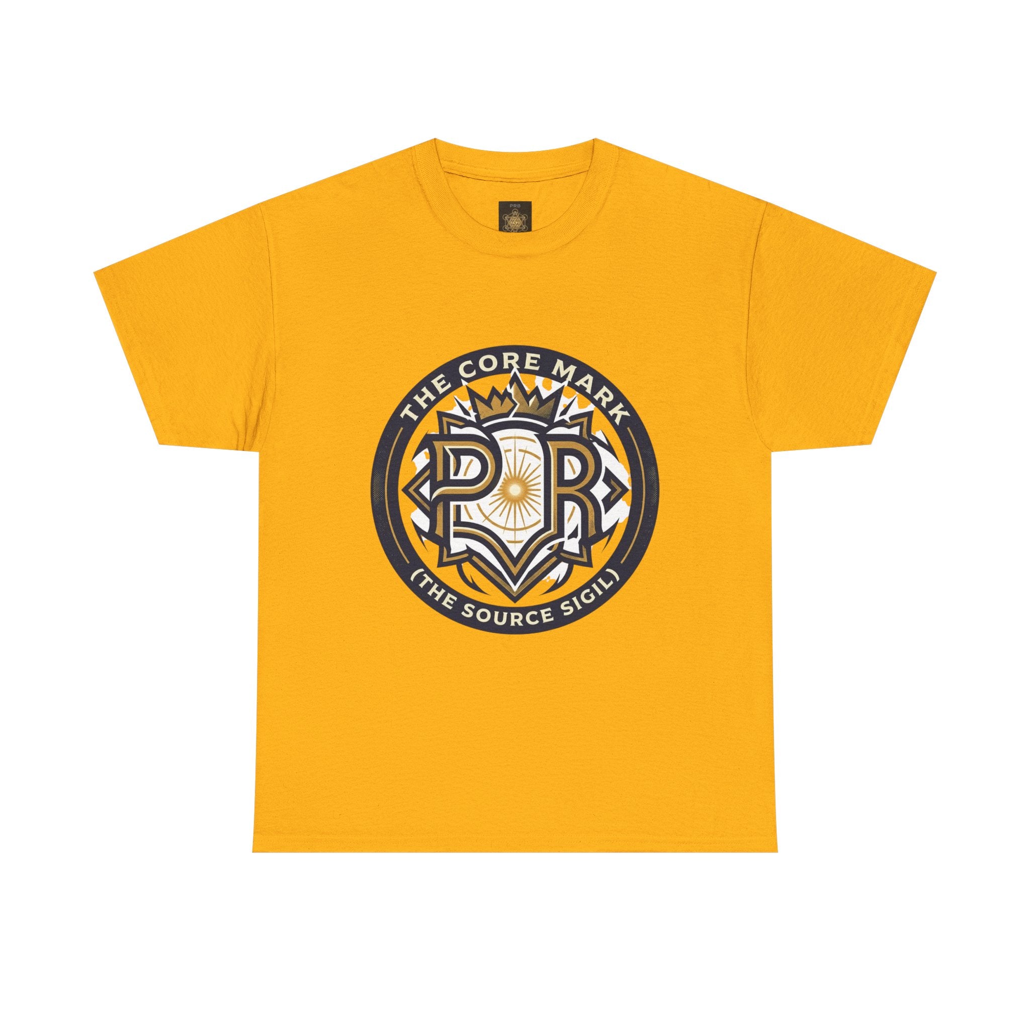 Power Runs Black PRB Core Mark Logo T-Shirt — "The Source Sigil" Retro Emblem Tee by Power Runs Black