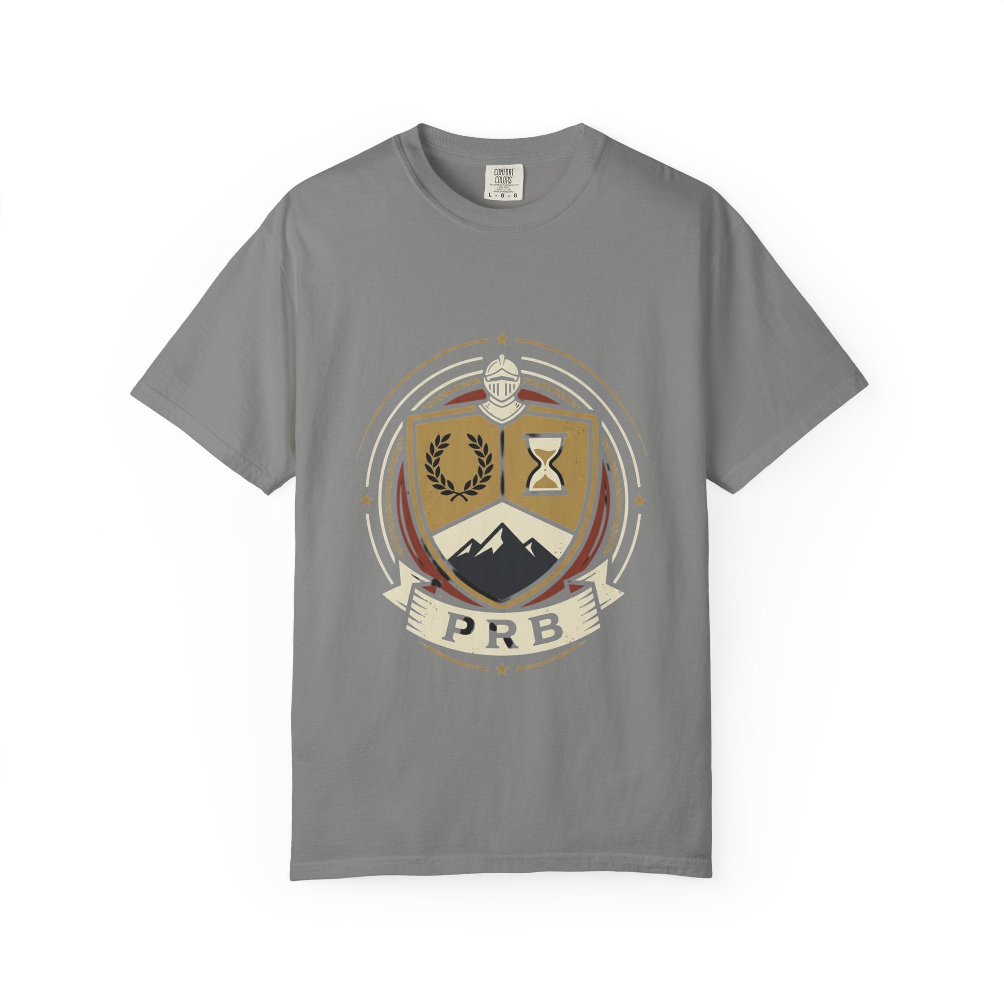 Adventure Crest Emblem T-Shirt | Vintage Mountain Badge Graphic Tee by Printify