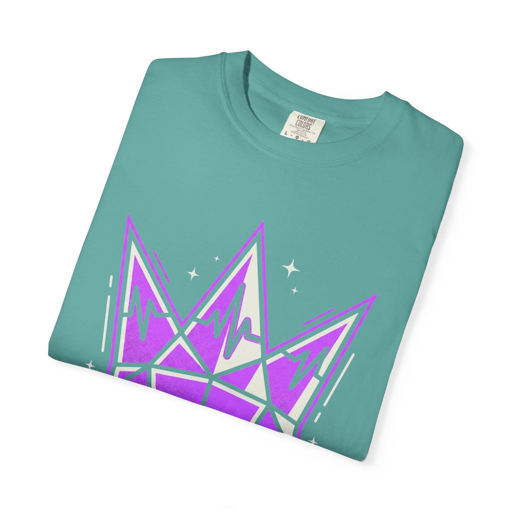 Power Runs Black PRB Crown Graphic T-Shirt — Purple Royal Crown Streetwear Tee by Power Runs Black