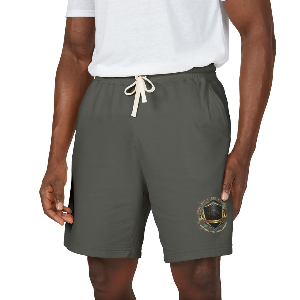 Printify PRB Fleece Sweat Shorts — Vintage Crest Pocket Graphic - Trousers