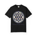 Power Runs Black PRB Geometric Star Mandala T-Shirt — "Control Fractures the Flow" Graphic Tee by Power Runs Black