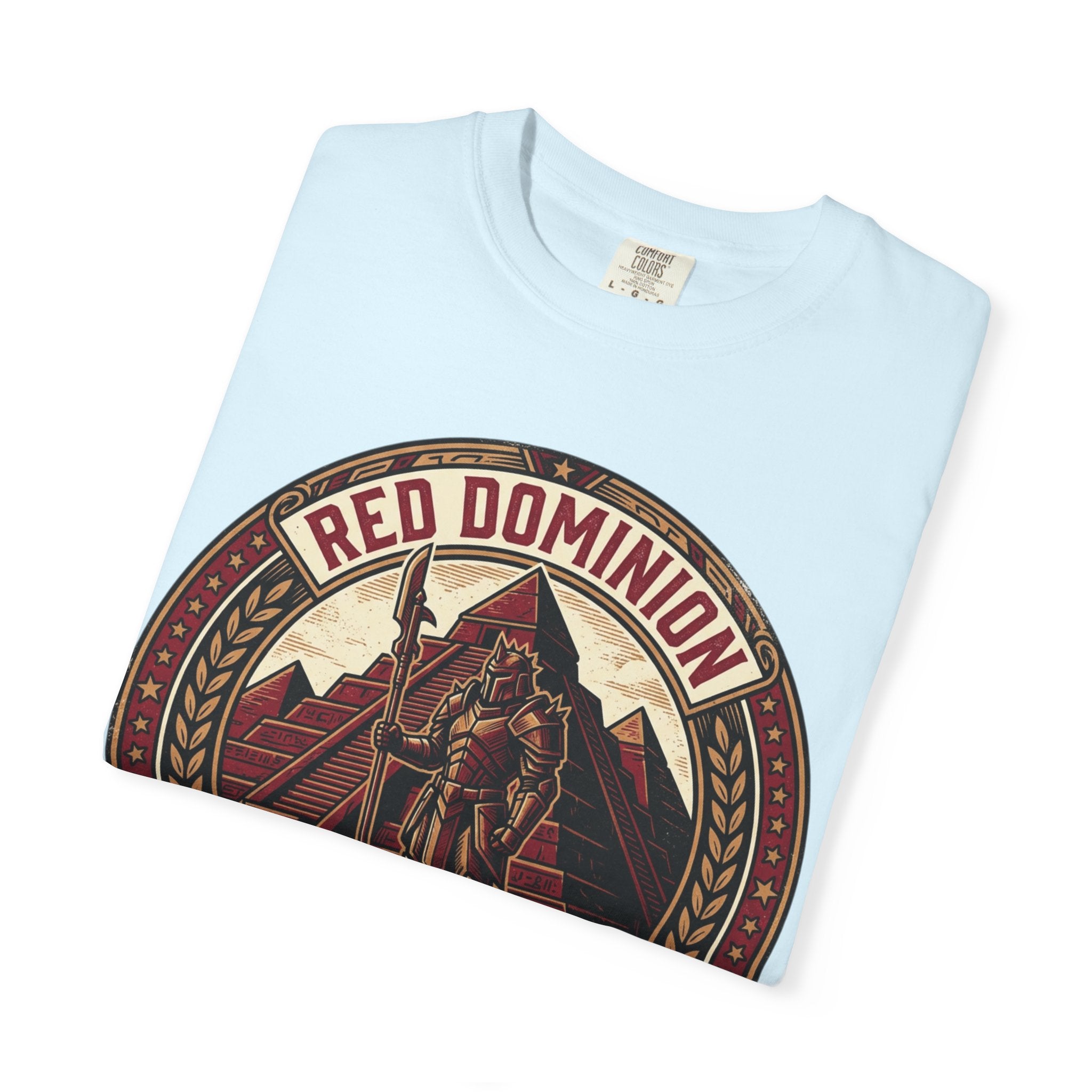 Power Runs Black PRB Red Dominion 'Right Side' Graphic T-Shirt by Printify