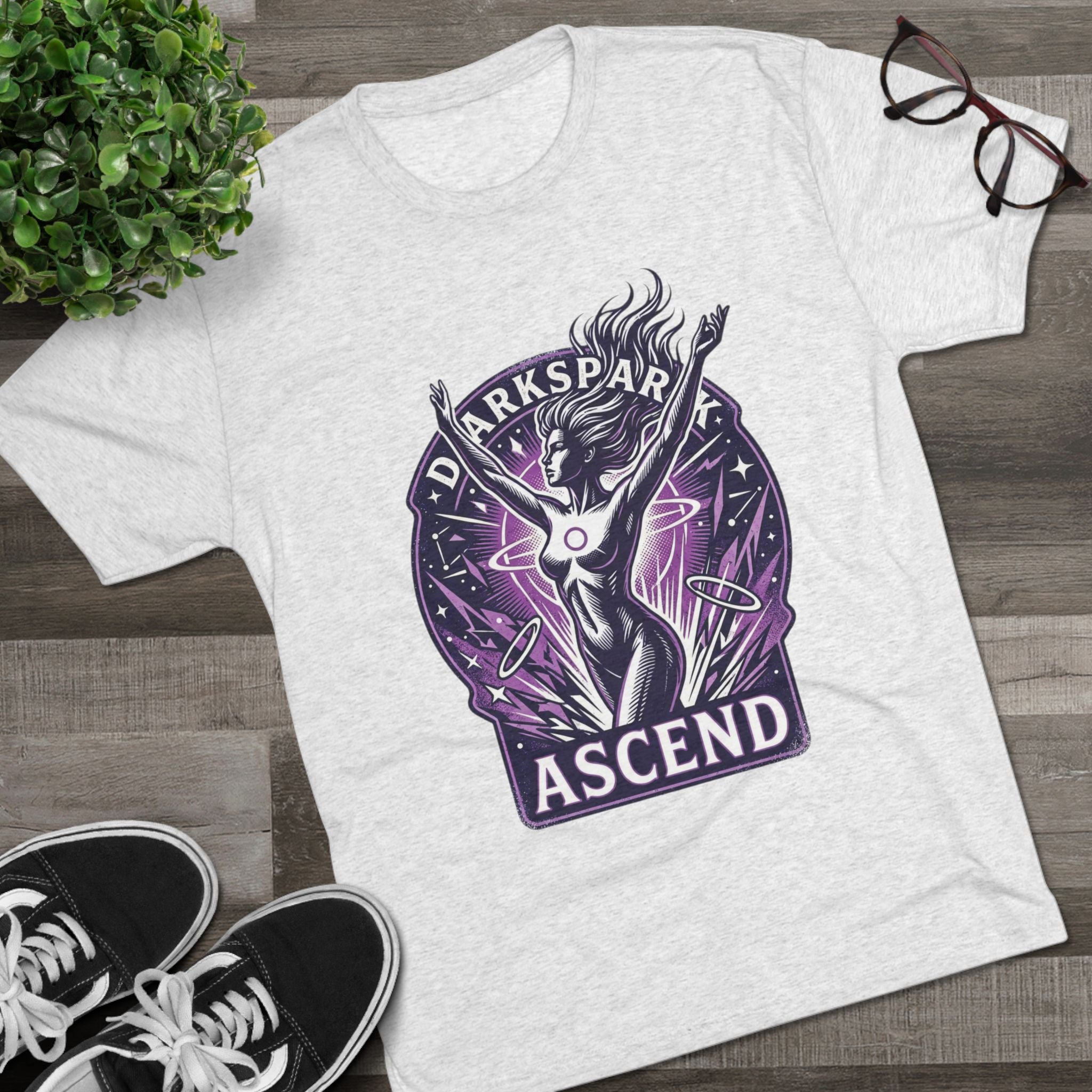 Power Runs Black PRB Ascend Space Goddess Tee — "Parkspark Ascend" Retro Sci‑Fi Graphic T-Shirt by Power Runs Black