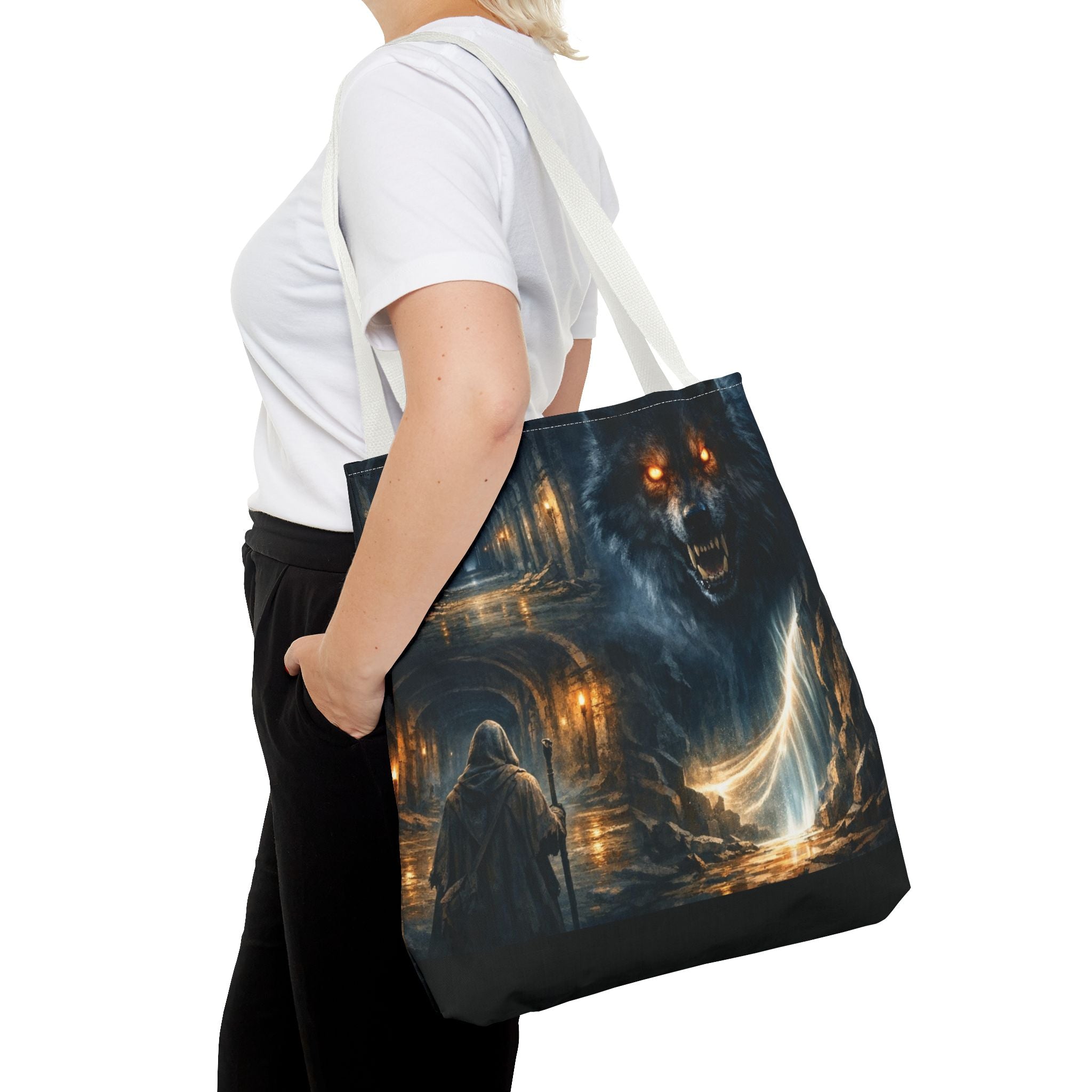 PRB The Echo Hounds Illustration Tote Bag | Gothic Horror Artwork by Power Runs Black