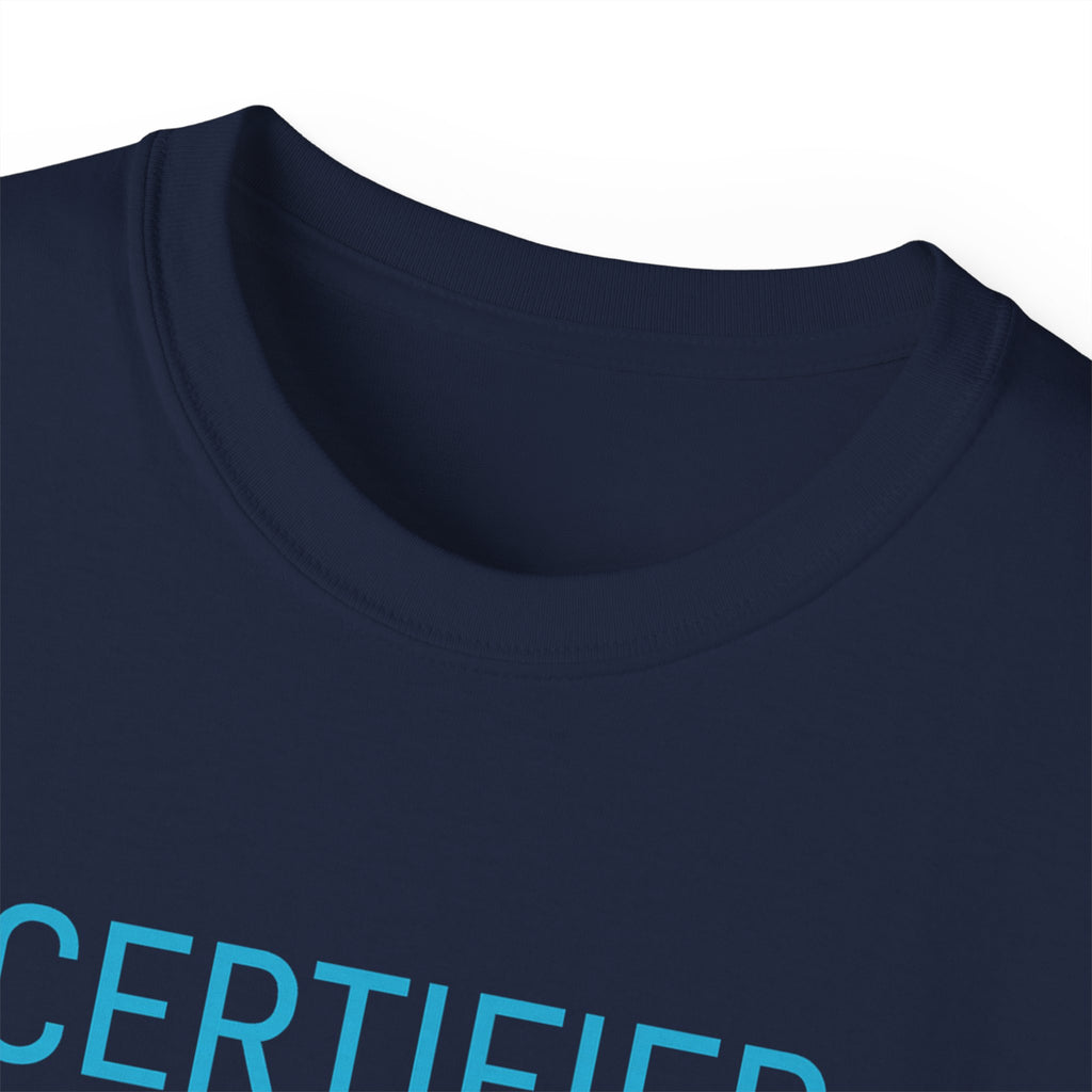 PRB Certified Classic portrait tee | Retro portrait holding light by Power Runs Black