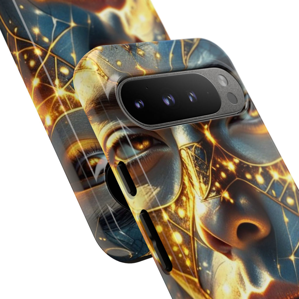 PRB Galactic Portrait Tough Case | Cosmic Face Phone Case, Starry Nebula Design by Printify