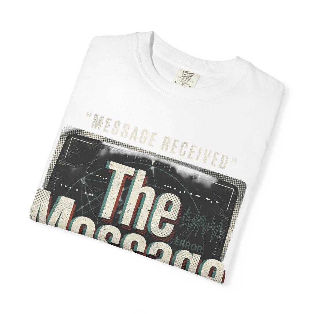 Power Runs Black PRB The Message Signal T-Shirt — Retro Graphic Tee with 'Message Received' Design by Power Runs Black