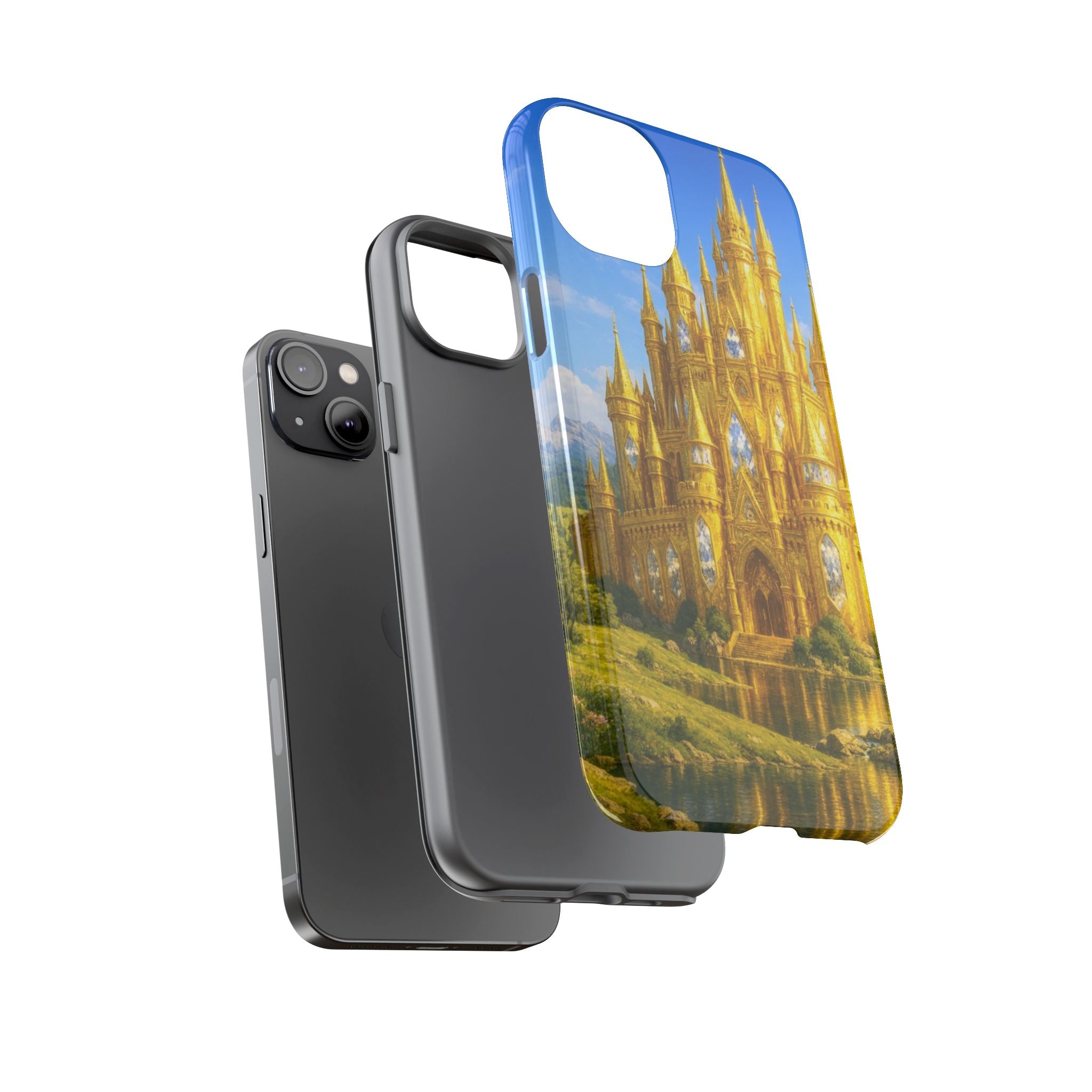 PRB Golden Castle iPhone Case | Fantasy Palace Phone Case by Power Runs Black