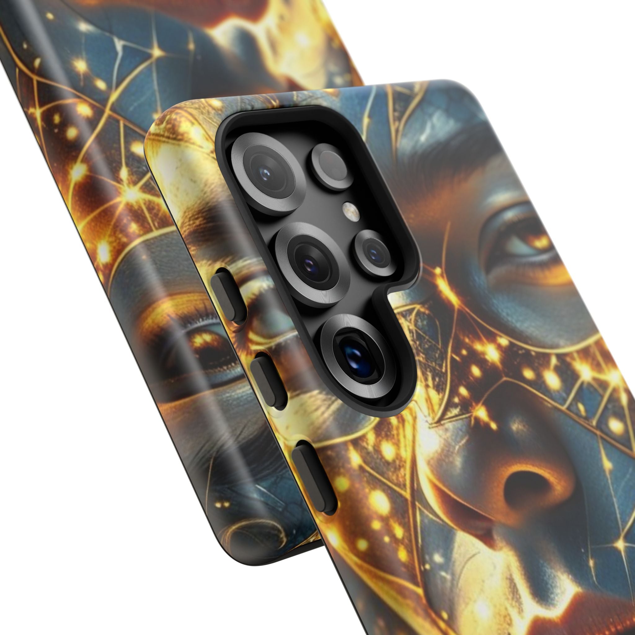 PRB Galactic Portrait Tough Case | Cosmic Face Phone Case, Starry Nebula Design by Printify