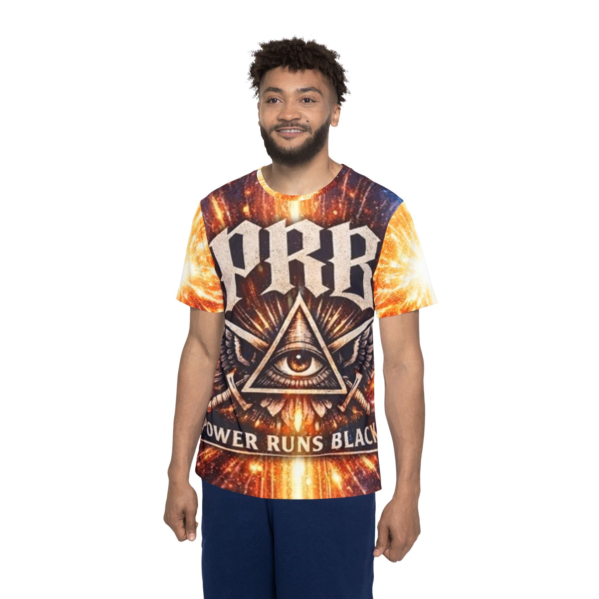 PRB All-Over Print Sports Jersey — PRB “Power Runs Black” Eye of Providence Design by Power Runs Black