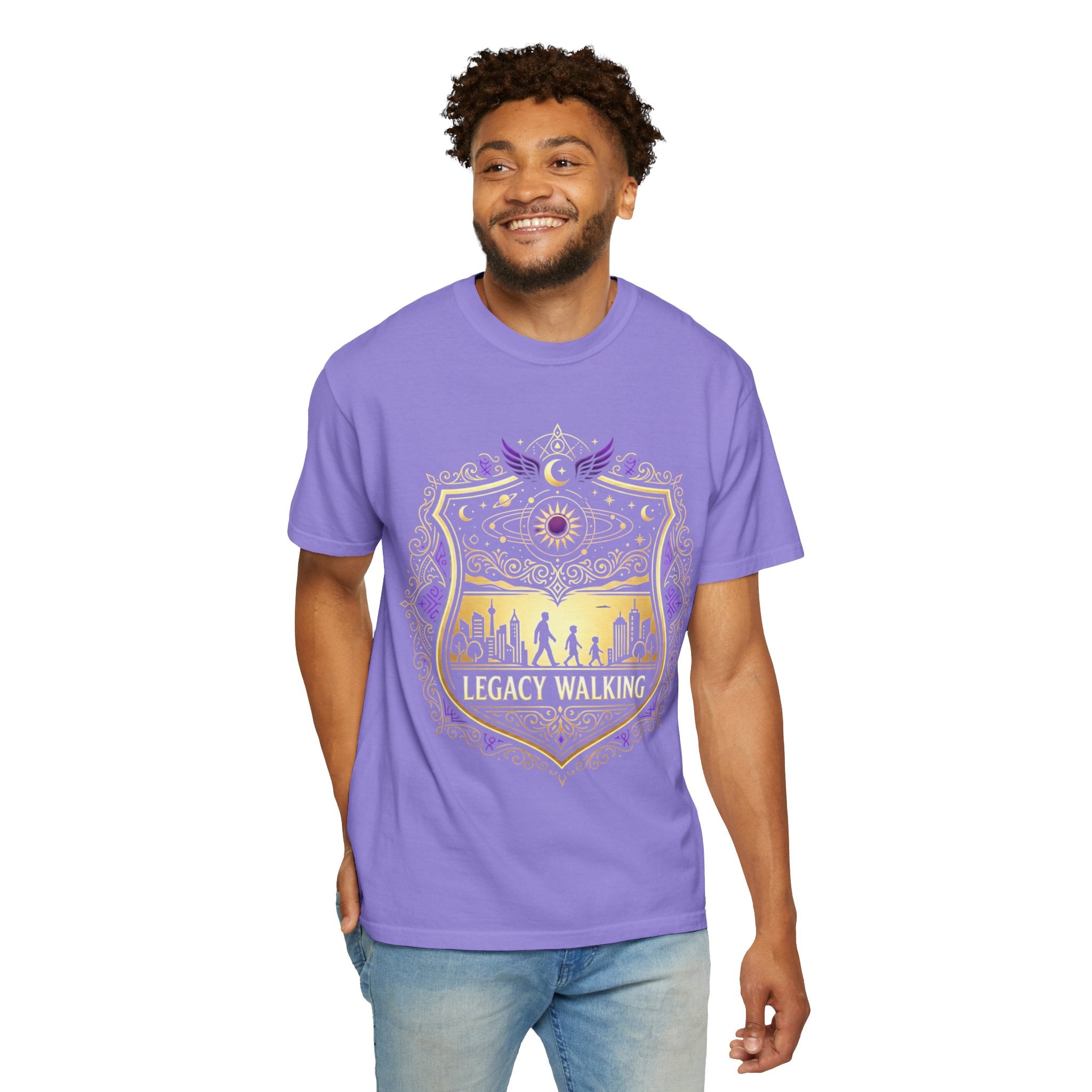 PRB Sci-Fi Adventure Graphic Tee | Futuristic Forest Print Unisex T-Shirt by Printify