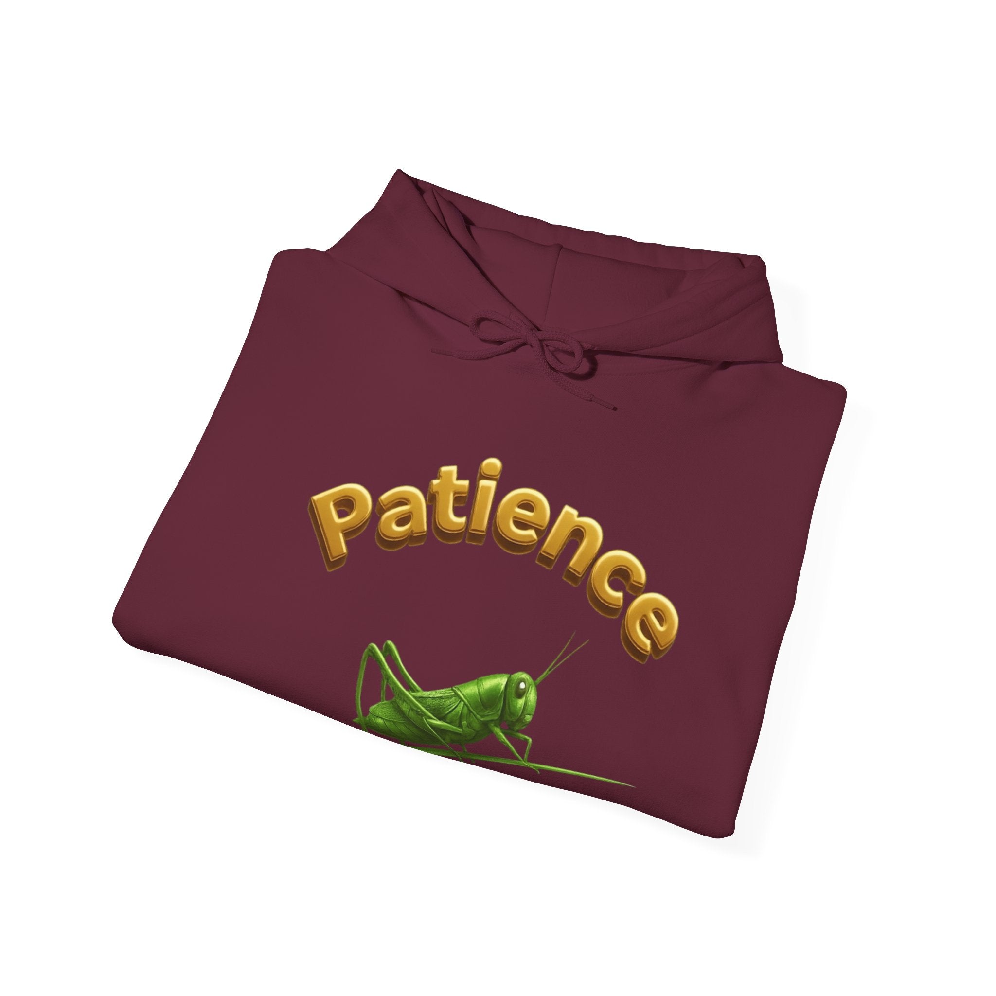 Power Runs Black PRB Patience Grasshopper Hoodie | Grasshopper Illustration, Word Art by Power Runs Black