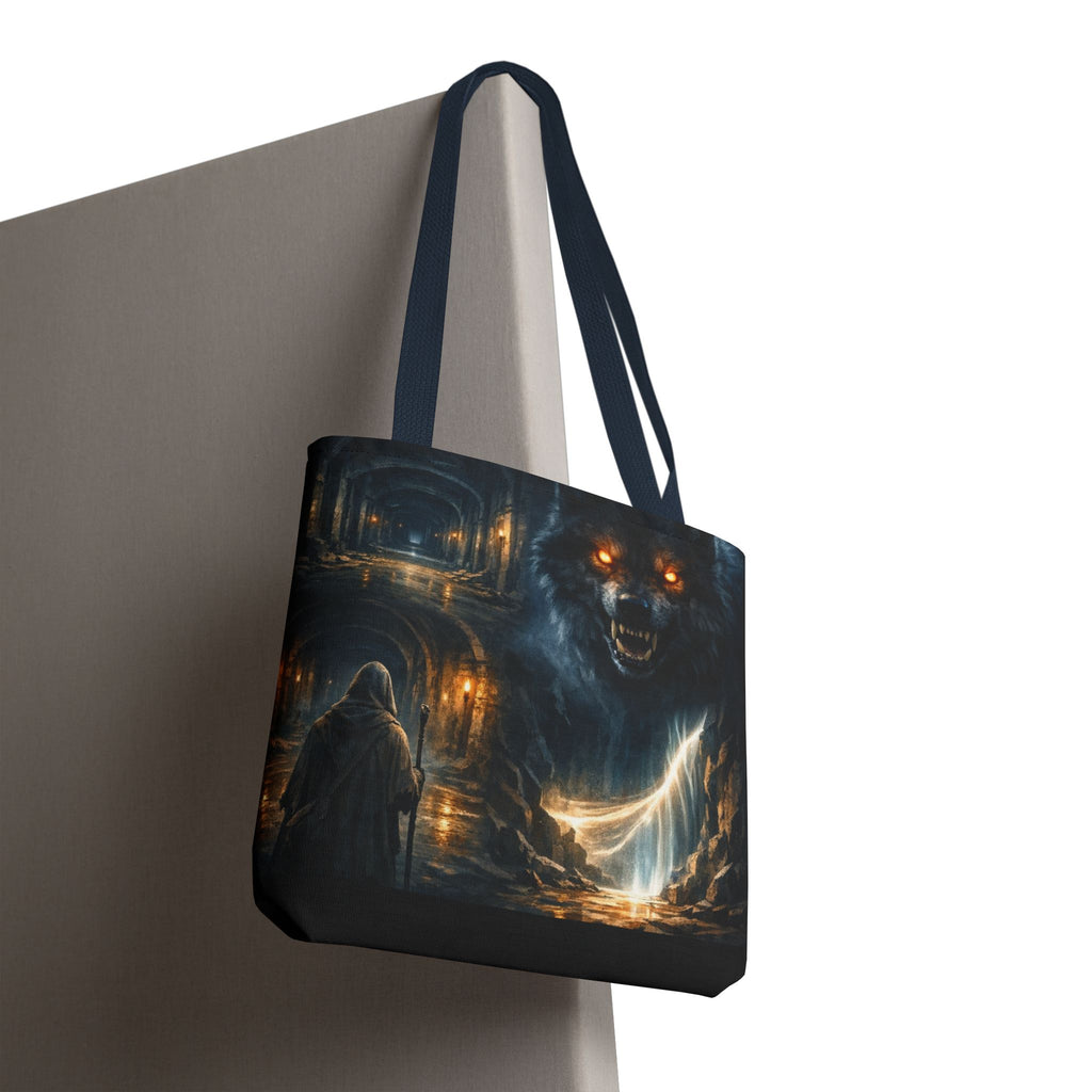 PRB The Echo Hounds Illustration Tote Bag | Gothic Horror Artwork by Printify