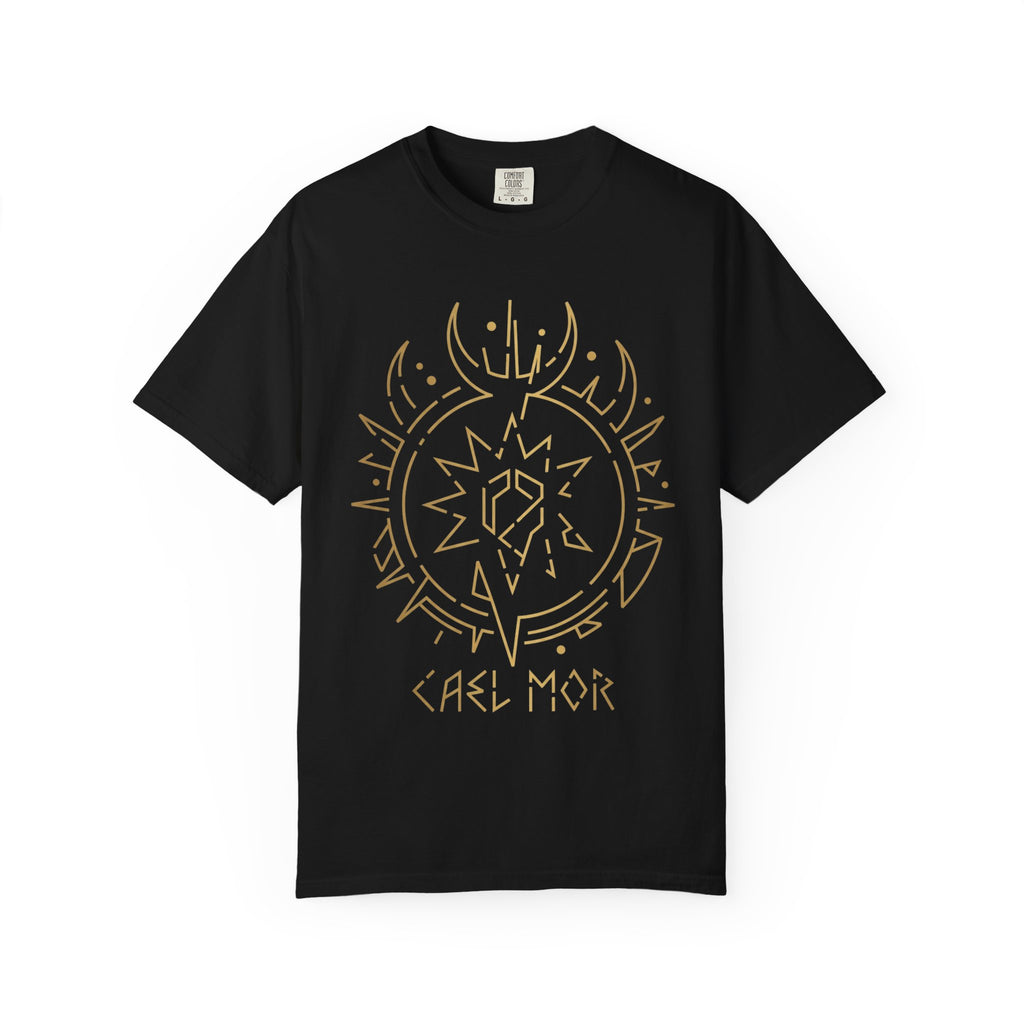 Power Runs Black PRB Cael Mór Symbol T-Shirt — ‘Nothing Connects’ Minimal Graphic Tee by Power Runs Black
