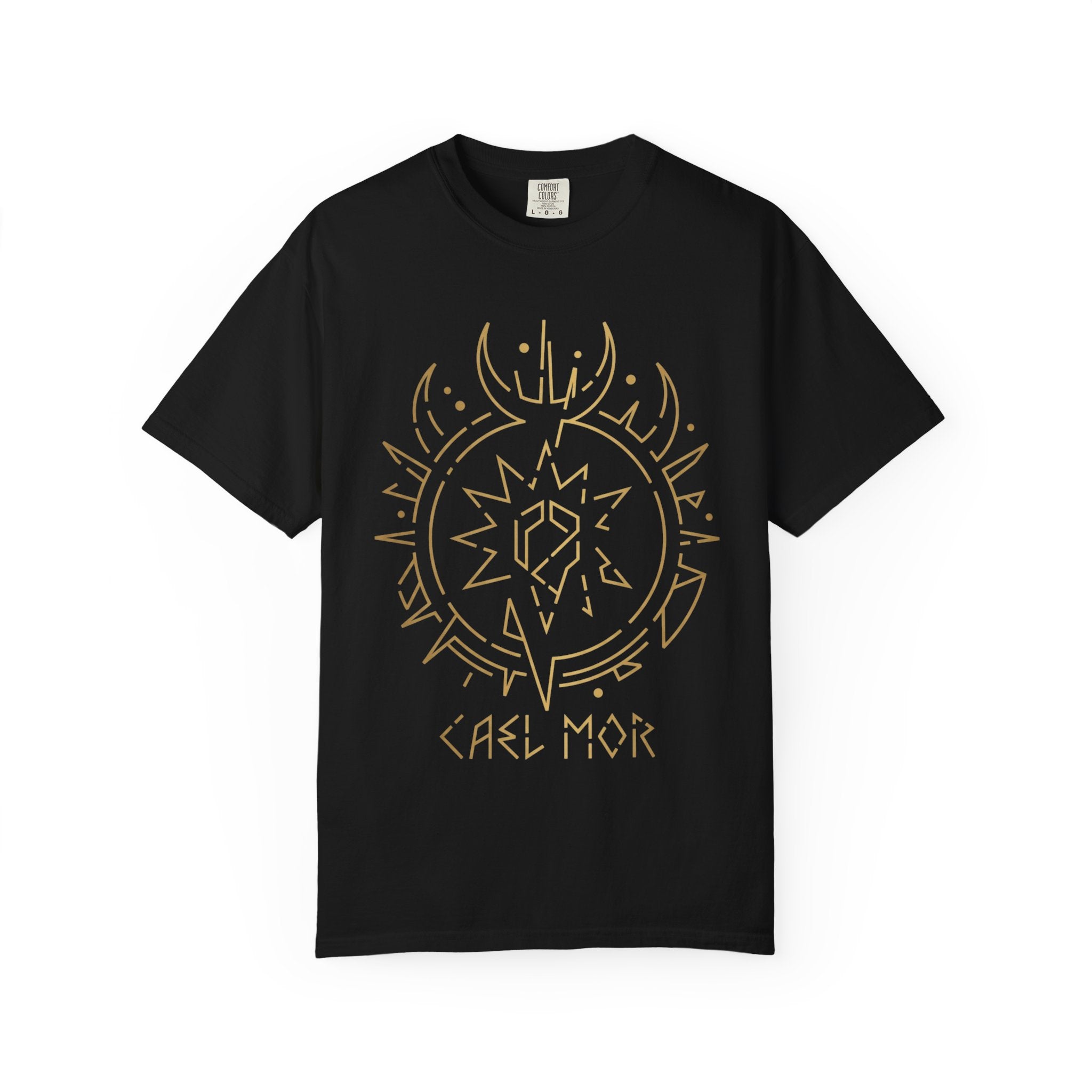 Power Runs Black PRB Cael Mór Symbol T-Shirt — ‘Nothing Connects’ Minimal Graphic Tee by Power Runs Black