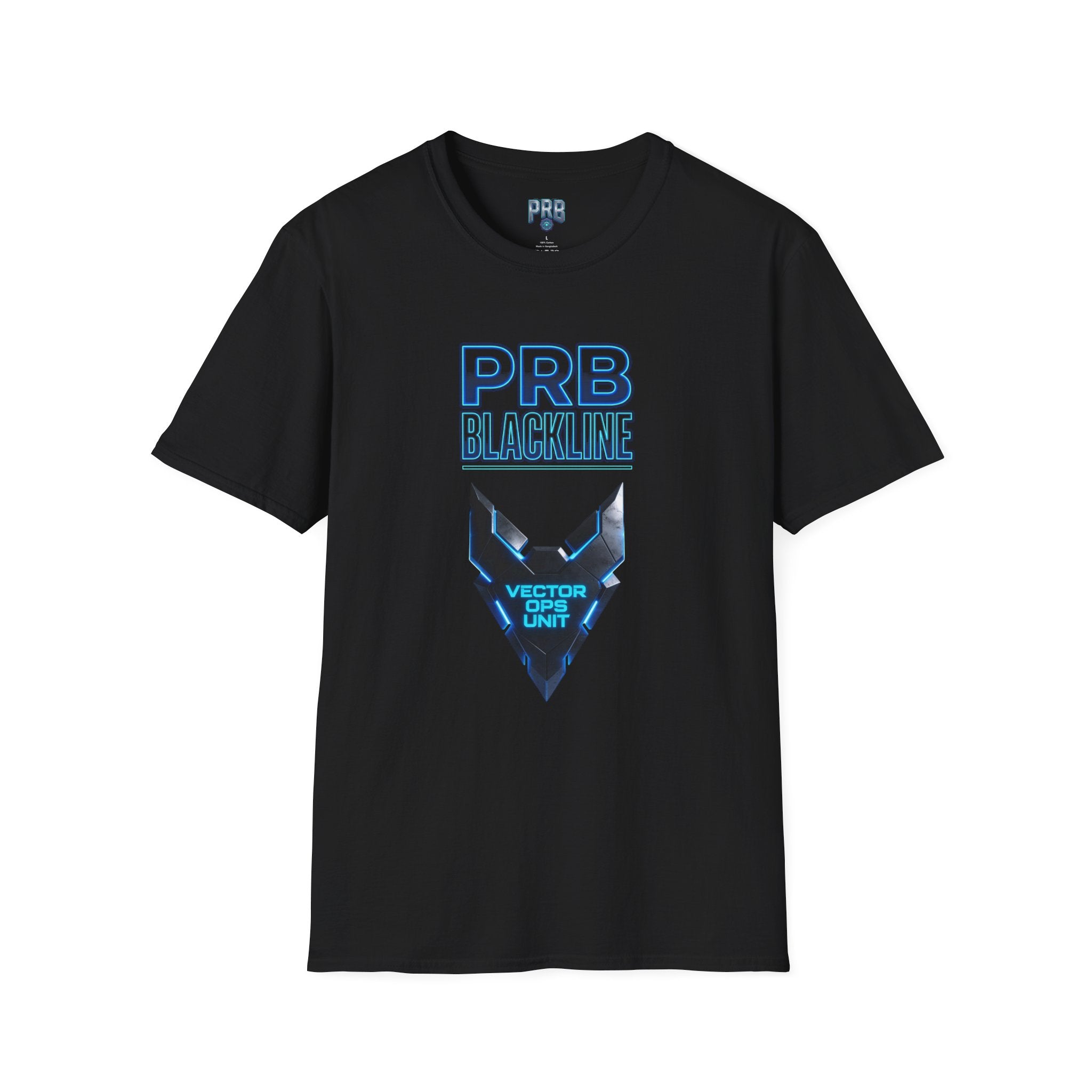 PRB Blackline Vector Ops T-Shirt by Power Runs Black